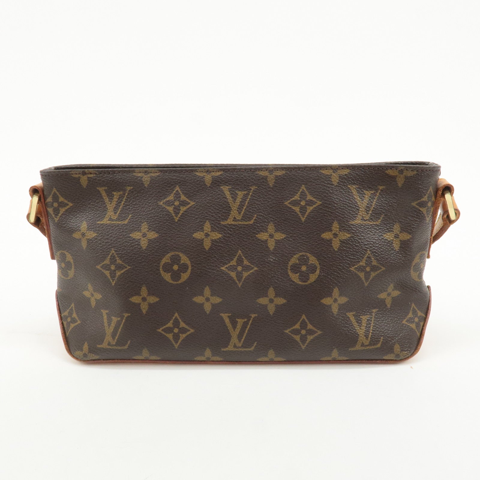 Louis Vuitton Monogram Trotteur Shoulder Bag Brown M51240 Used