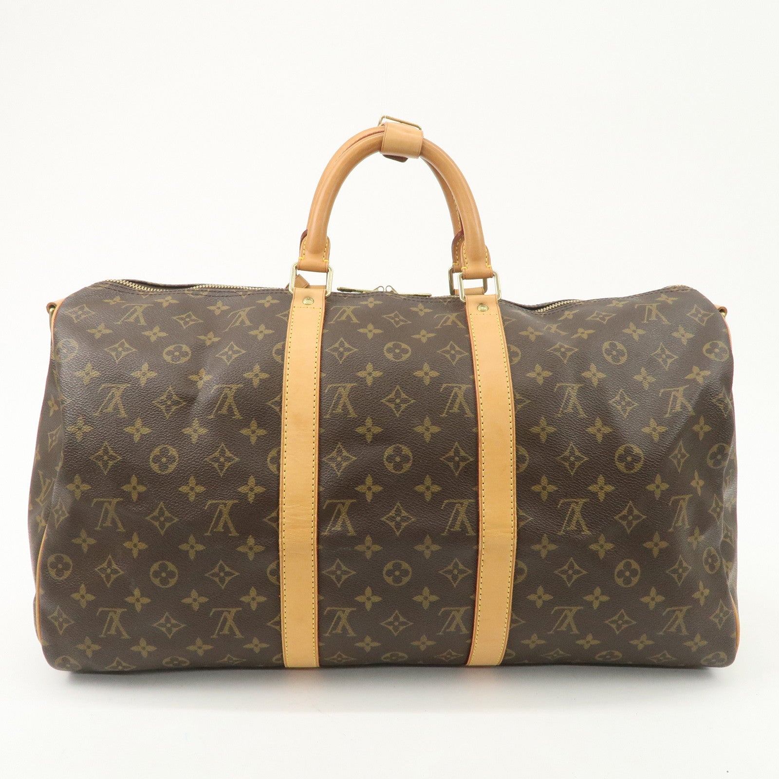 Louis Vuitton Monogram Keep All Bandouliere 50 Boston Bag M41416 Used