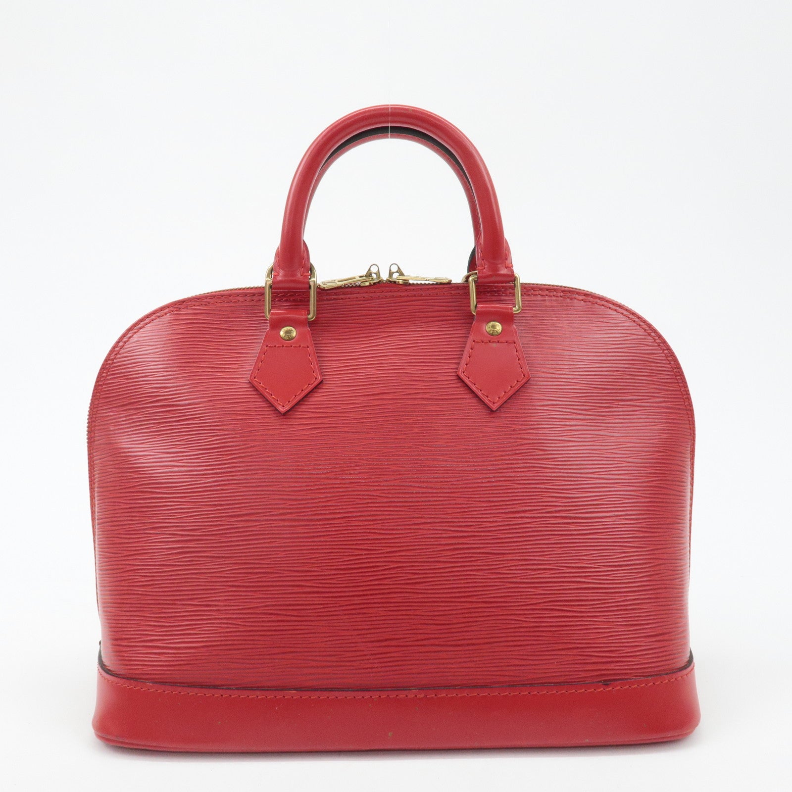 Louis Vuitton Epi Alma Hand Bag Castilian Red Used