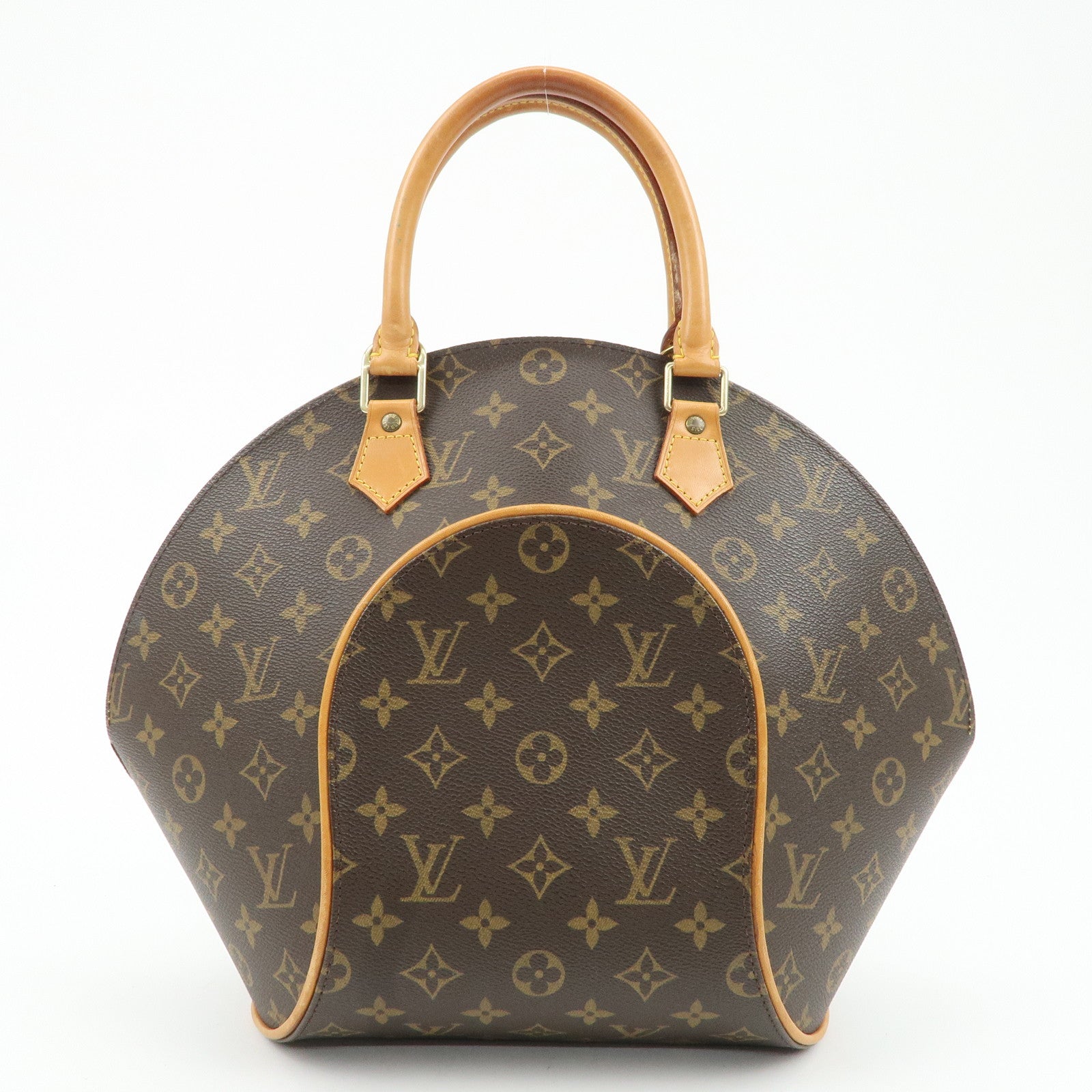 Louis Vuitton Monogram Ellipse MM Hand Bag Brown M51126 Used