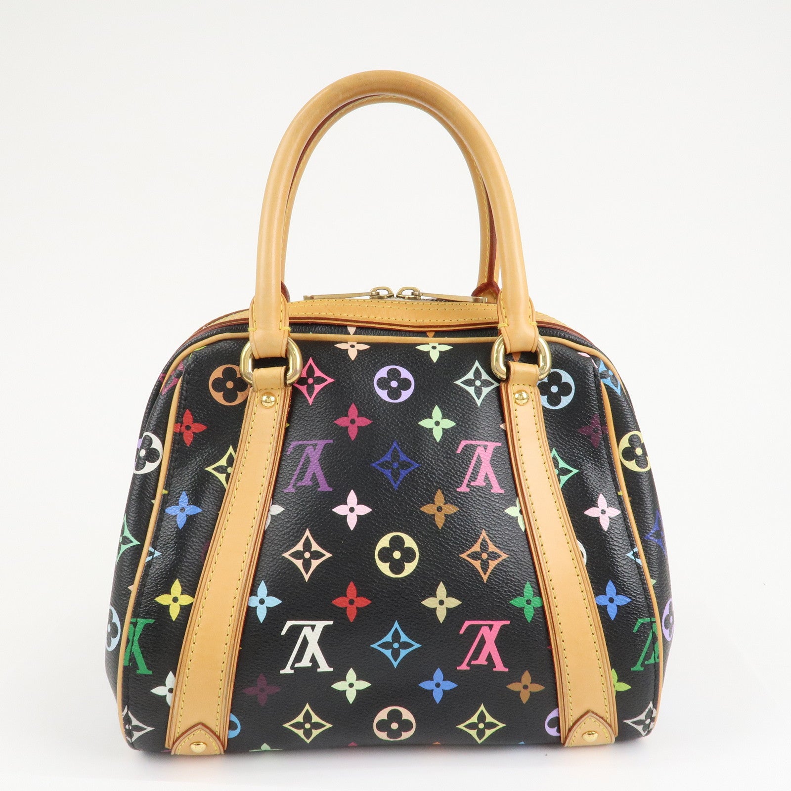 Louis Vuitton Monogram Multi Color Priscilla Hand Bag Noir M40097 Used