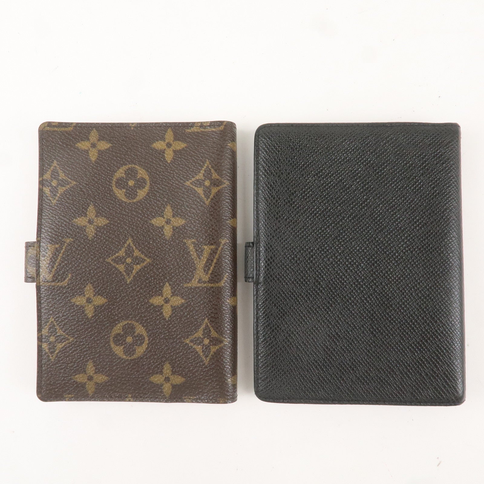 Louis Vuitton Set of 2 Monogram Taiga Agenda PM Planner Cover