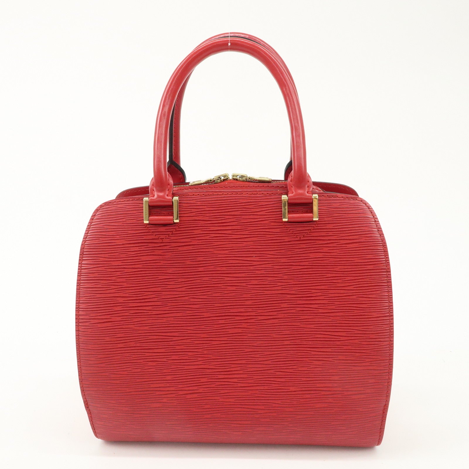 Louis Vuitton Epi Pont Neuf Hand Bag Castilian Red M52057 Used