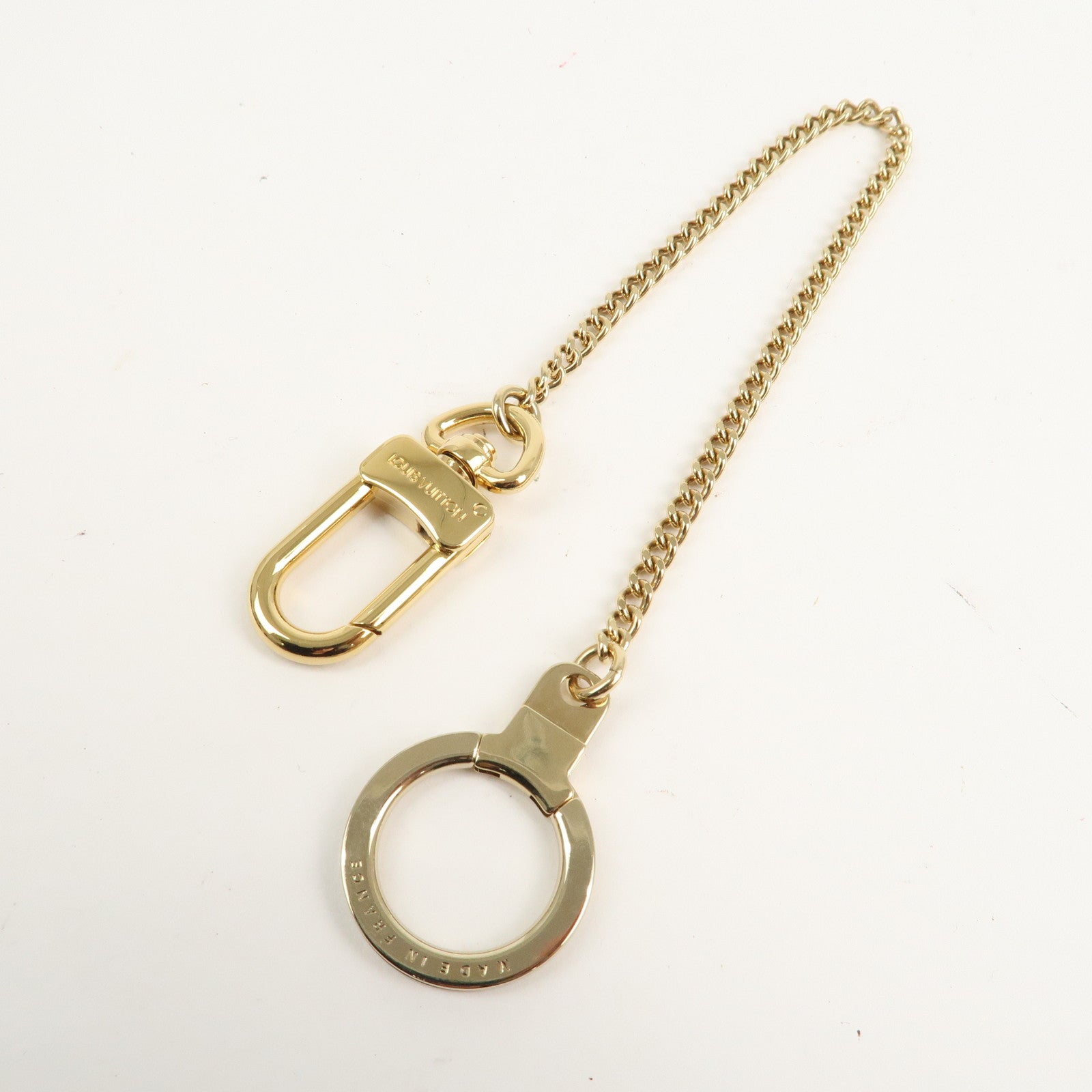 Louis Vuitton Chenne Ano Cles Key Chain Key Charm Gold M58021 Used