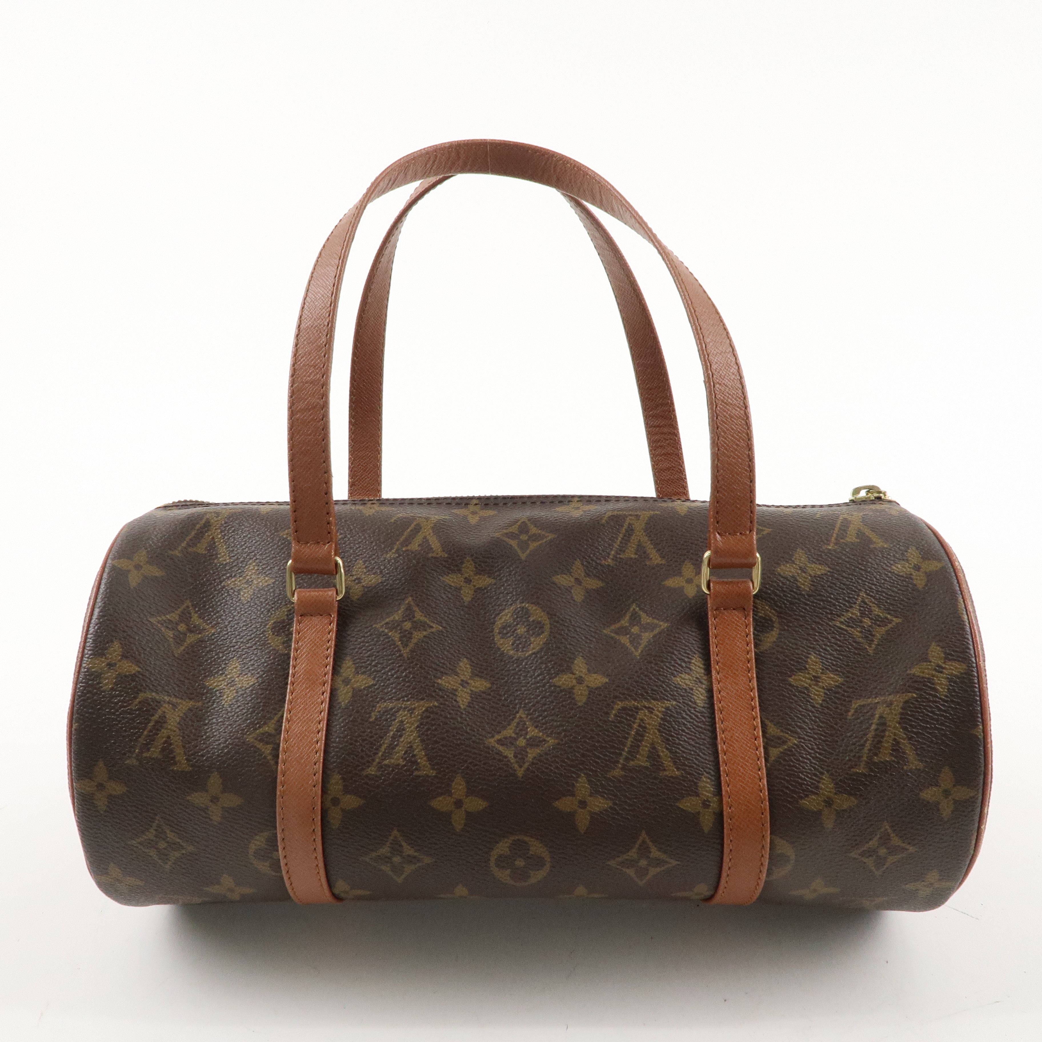 Louis Vuitton Monogram Papillon 30 Hand Bag Brown M51365