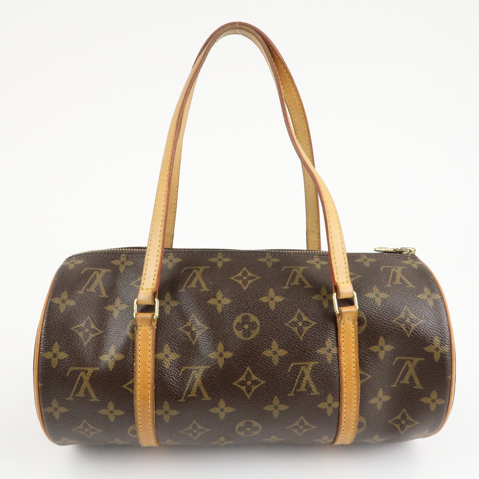 Louis Vuitton Monogram Papillon 30 Hand Bag Brown M51385 Used