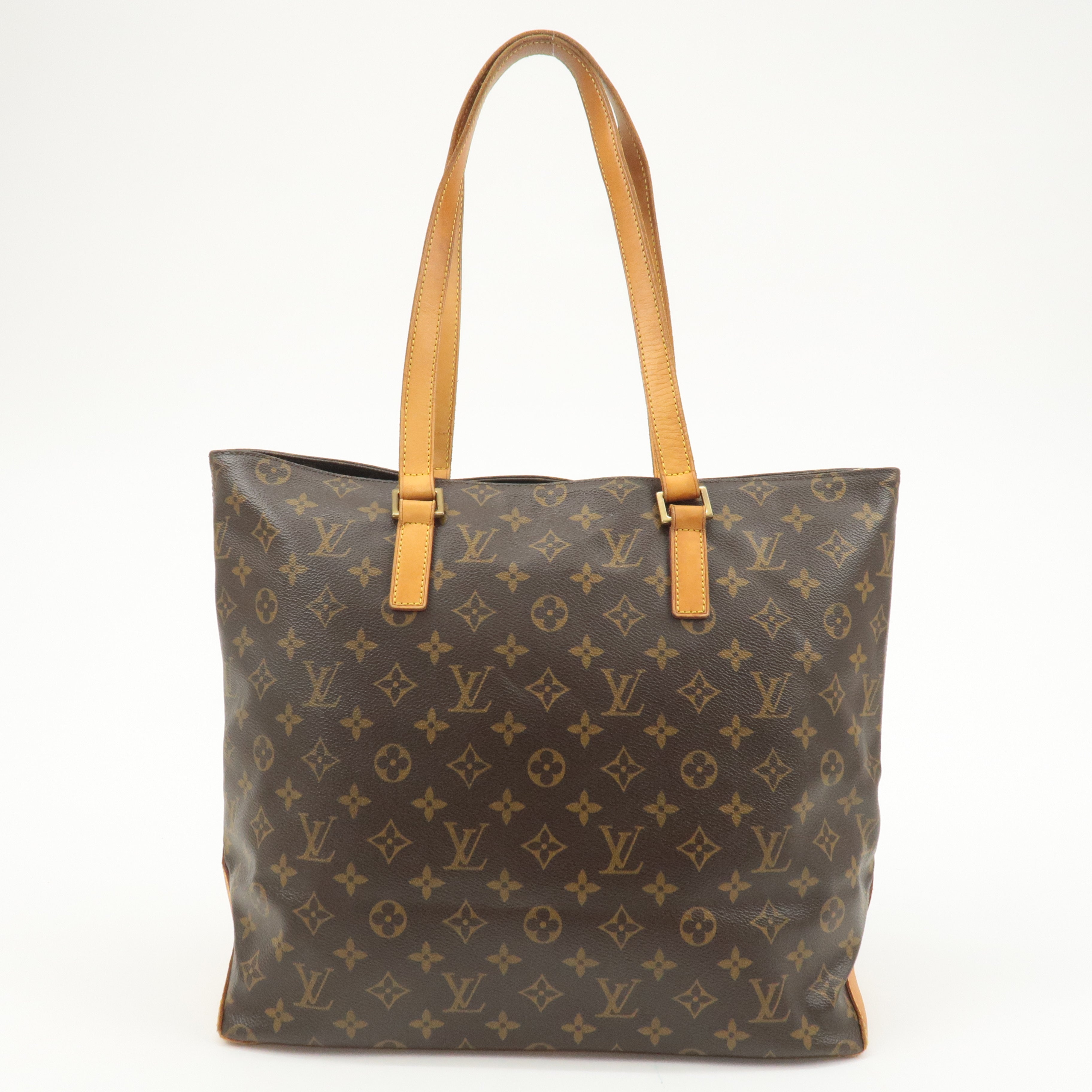 Louis Vuitton Monogram Cabas Mezzo Tote Bag Brown M51151