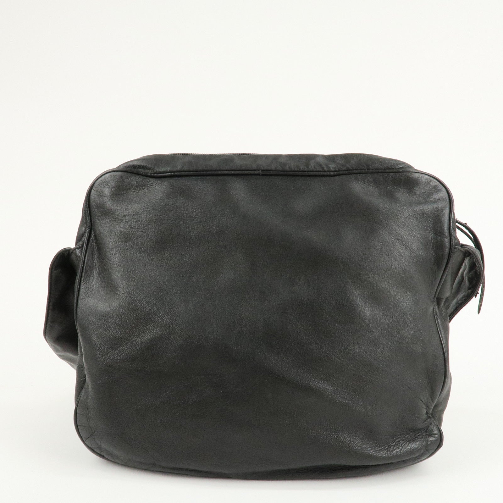 LOEWE Anagram Leather Shoulder Bag Crossbody Bag Black