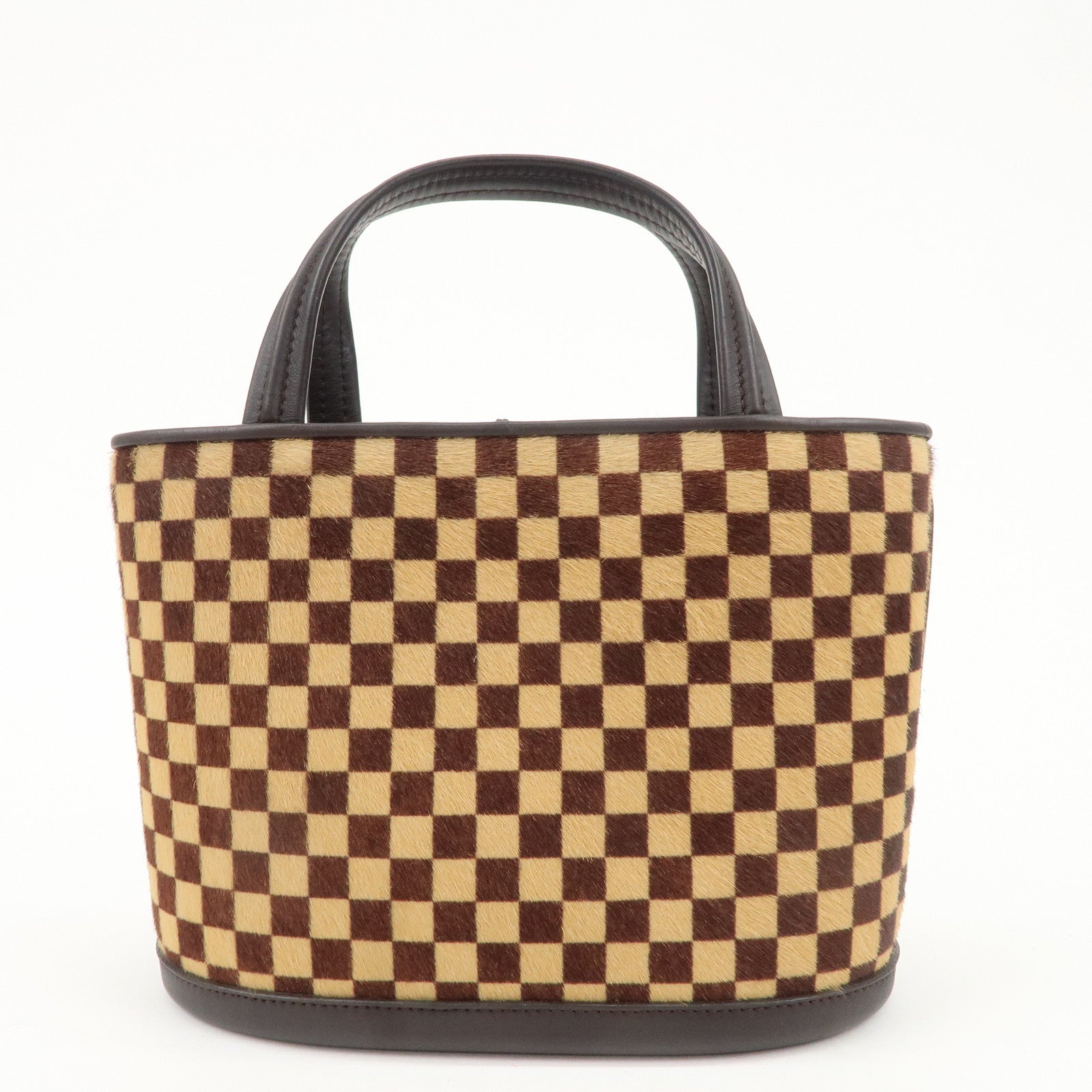 Louis Vuitton Damier Sauvage Impala Hand Bag Brown M92133