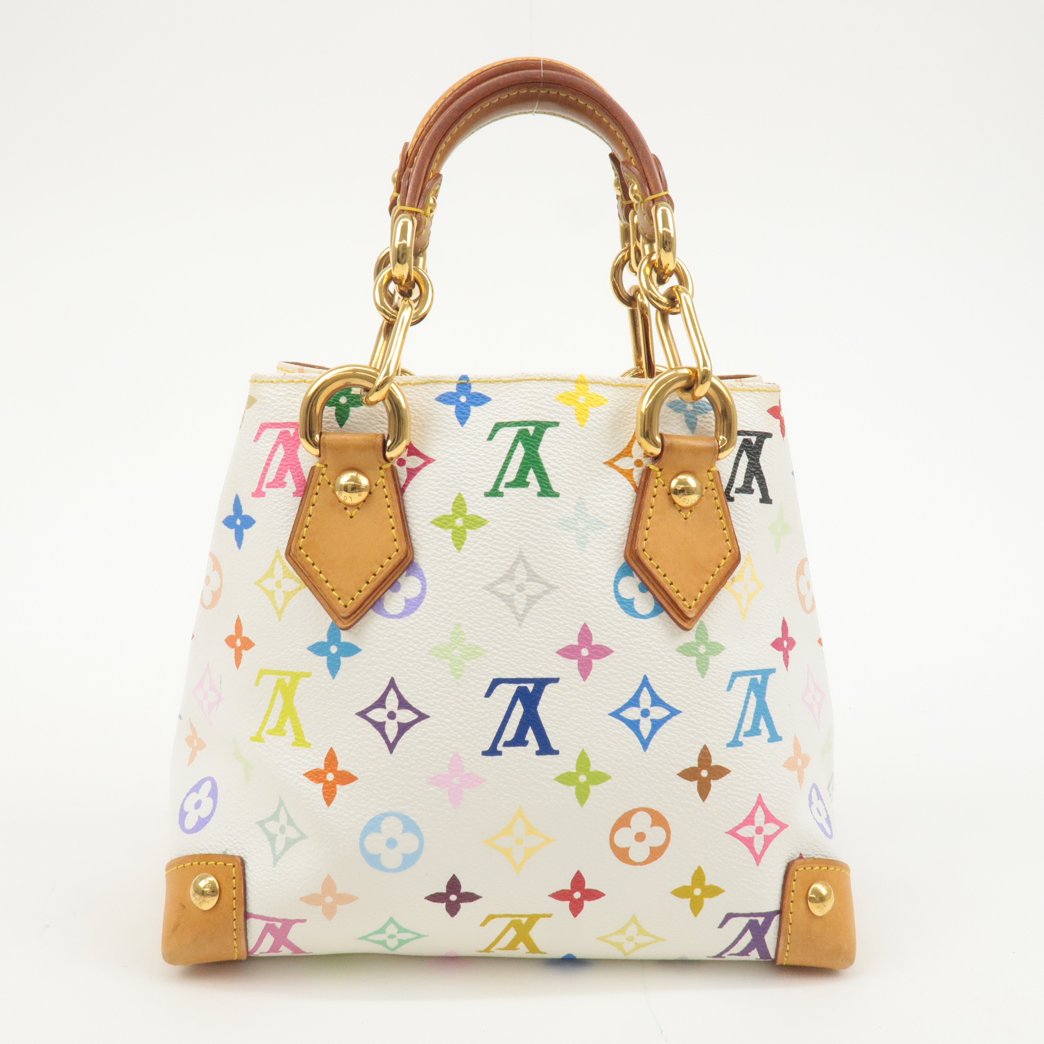 Louis Vuitton Monogram Multicolor Audra Hand Bag Blanc M40047