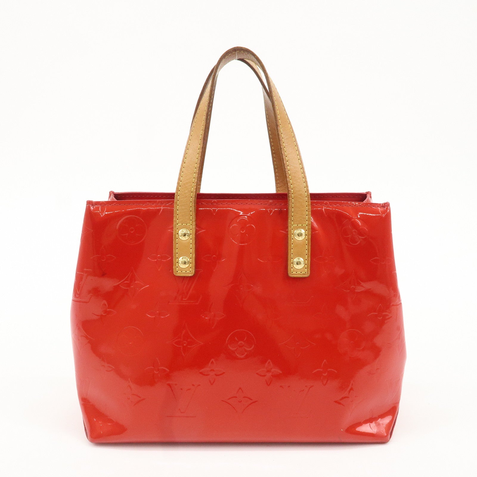 Louis Vuitton Monogram Vernis Lead PM Hand Bag M91088 Rouge Used