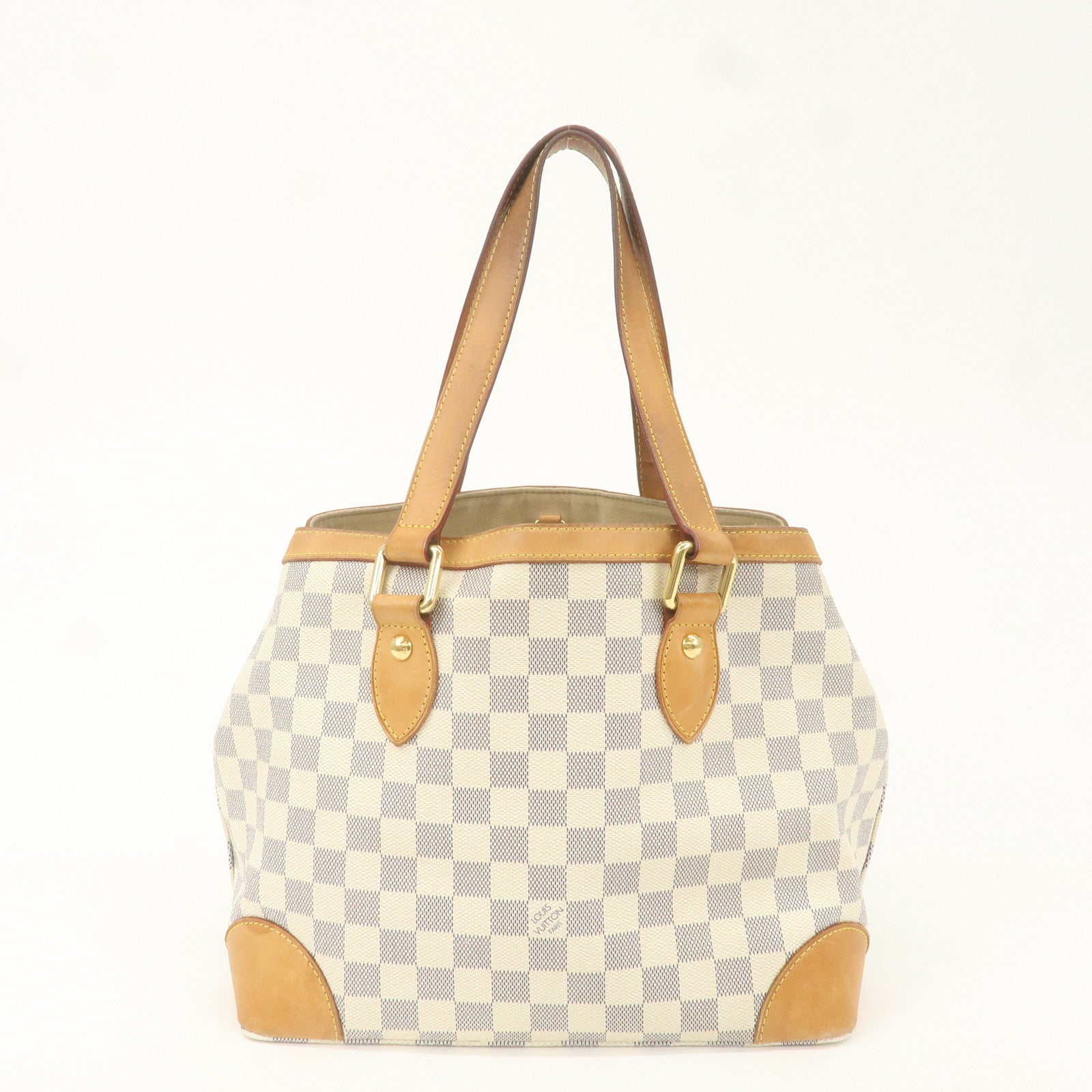 Louis Vuitton Damier Azur Hampstead PM Hand Bag Ivory N51207