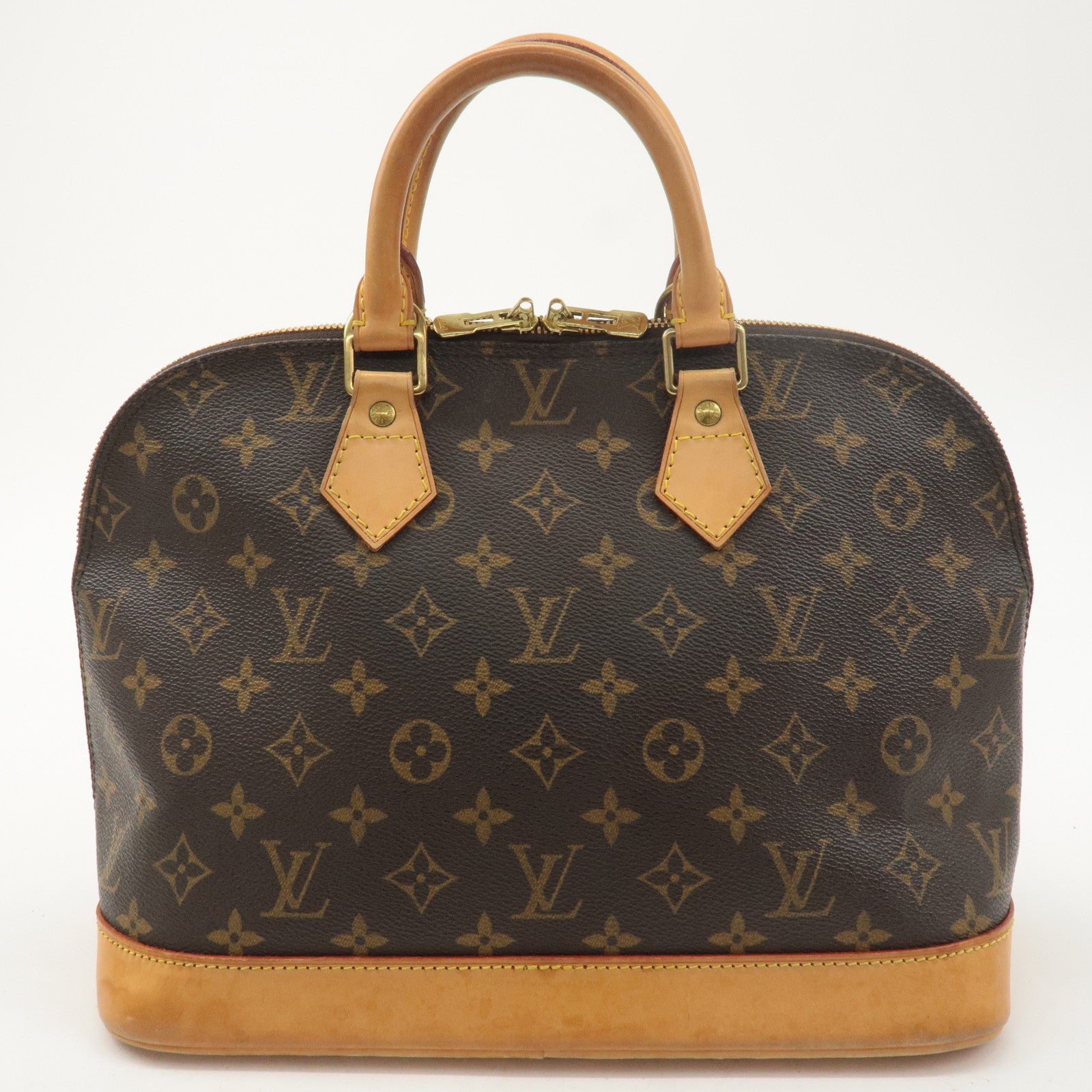 Louis Vuitton Monogram Alma Hand Bag Brown M51130