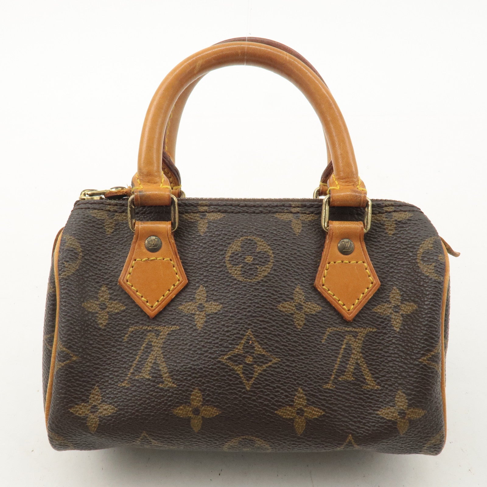 Louis Vuitton Monogram Mini Speedy Boston Bag Brown M41534