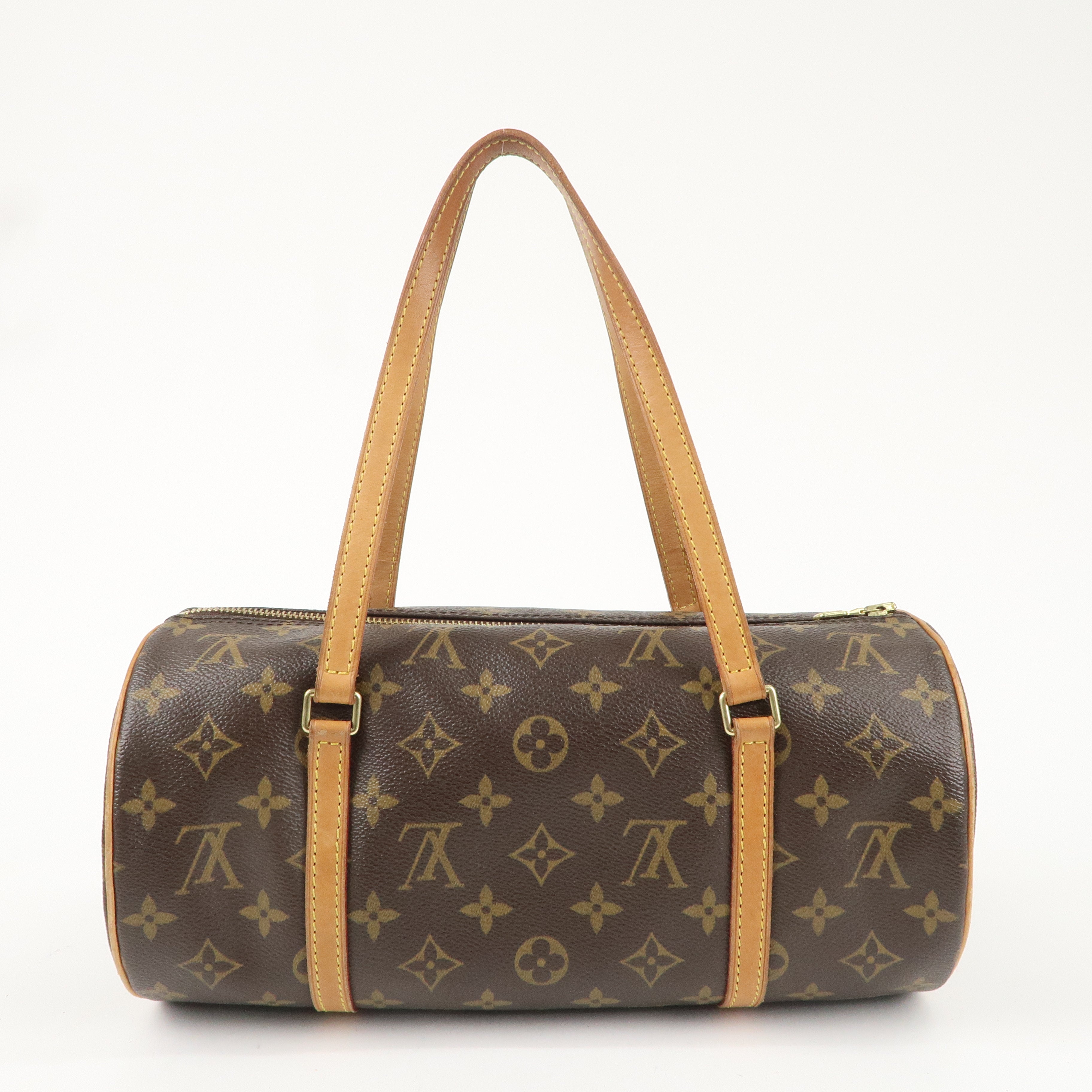 Louis Vuitton Monogram Papillon 30 Hand Bag Brown M51385