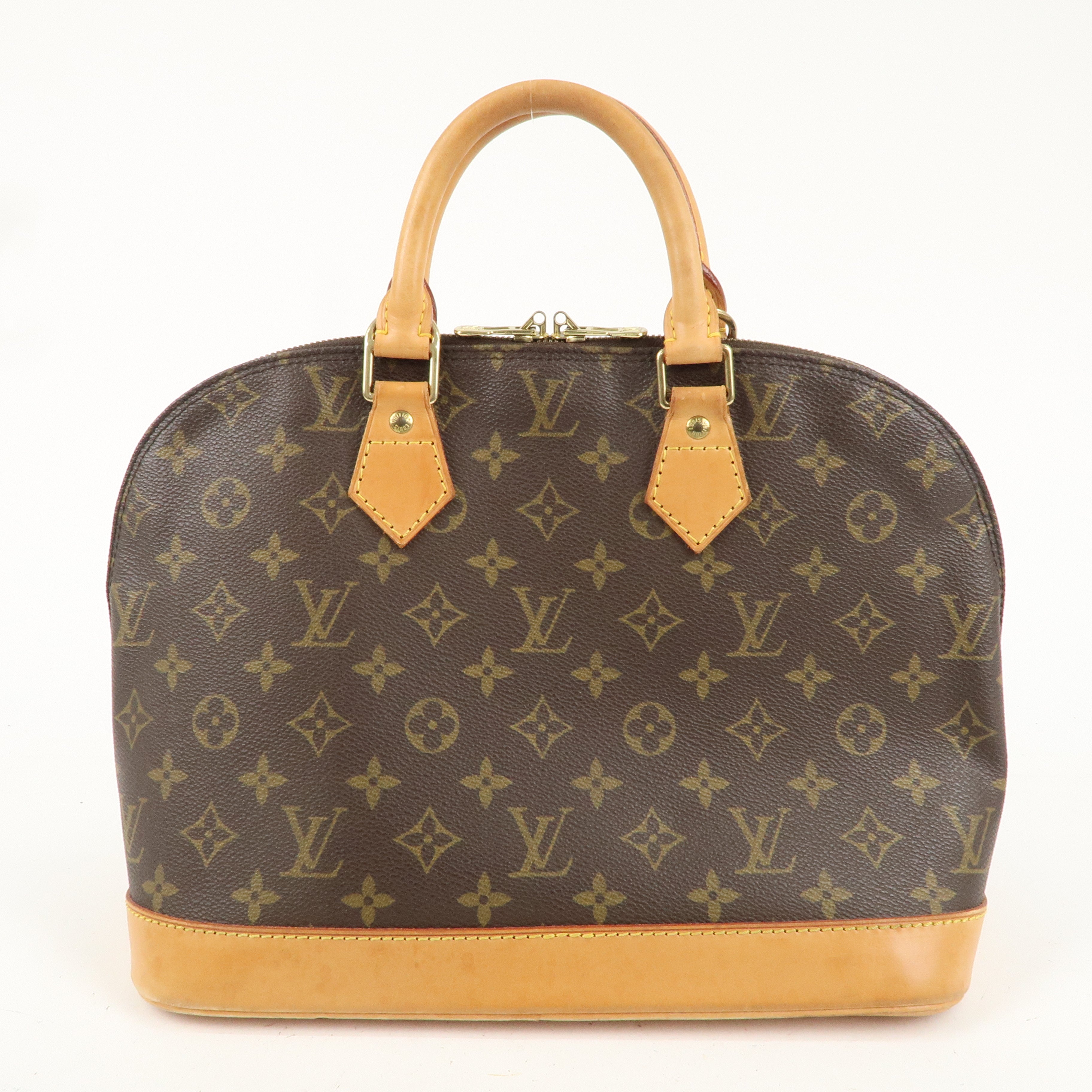 Louis Vuitton Monogram Alma Hand Bag Brown M51130