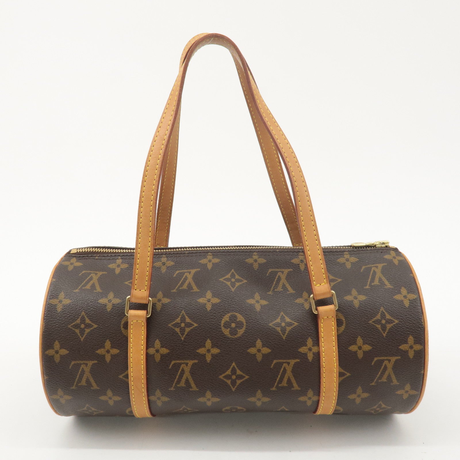 Louis Vuitton Monogram Papillon 30 Hand Bag 
Pouch Brown M51385