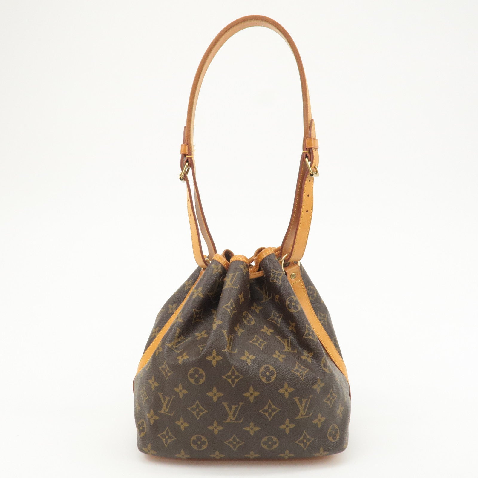 Louis Vuitton Monogram Petit Noe Shoulder Bag Brown M42226