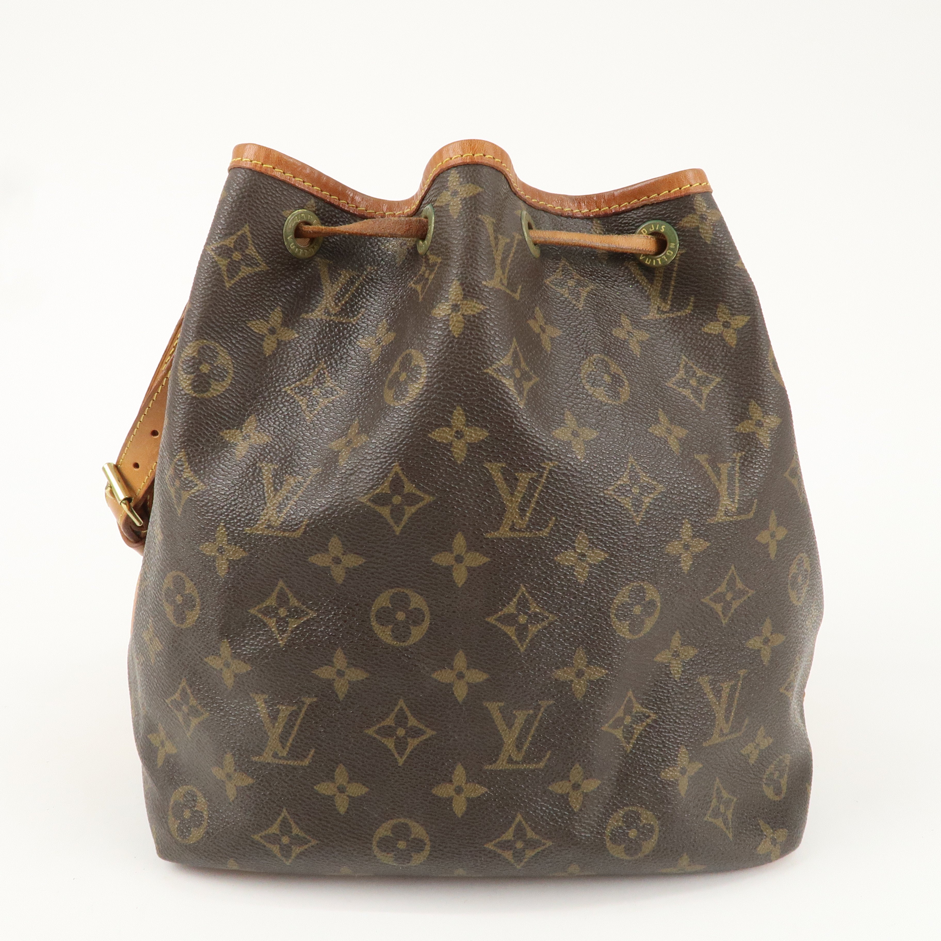 Louis Vuitton Monogram Petit Noe Shoulder Bag Brown M42226