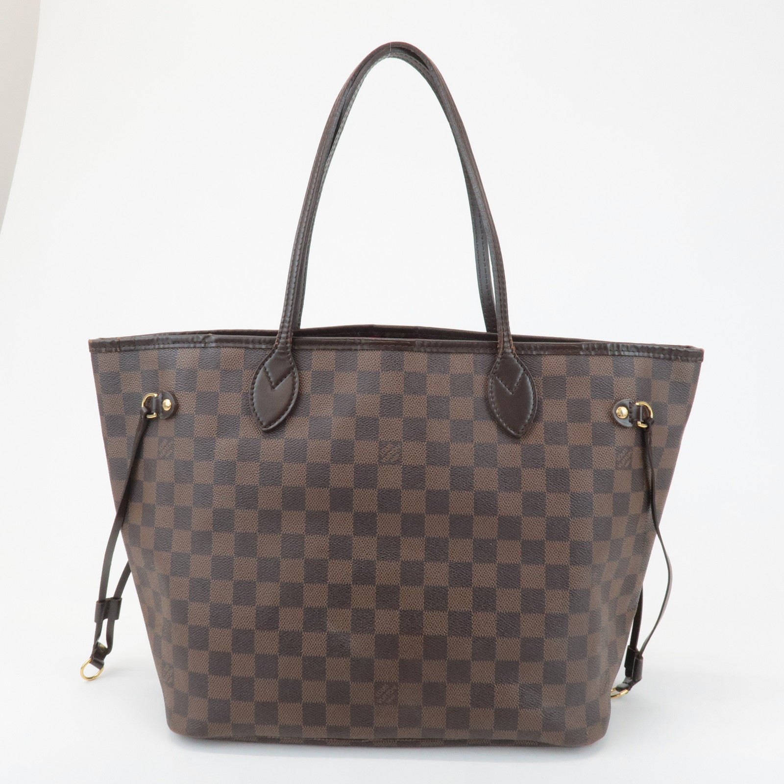 Louis Vuitton Damier Neverfull MM Tote Bag Damier Ebene N51105 Used