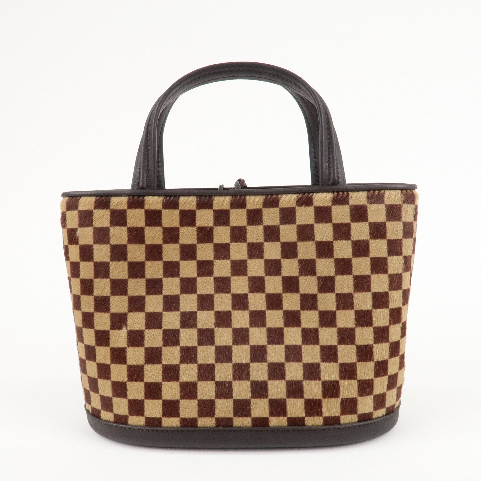 Louis Vuitton Damier Sauvage Impala Hand Bag Beige Brown M92133 Used