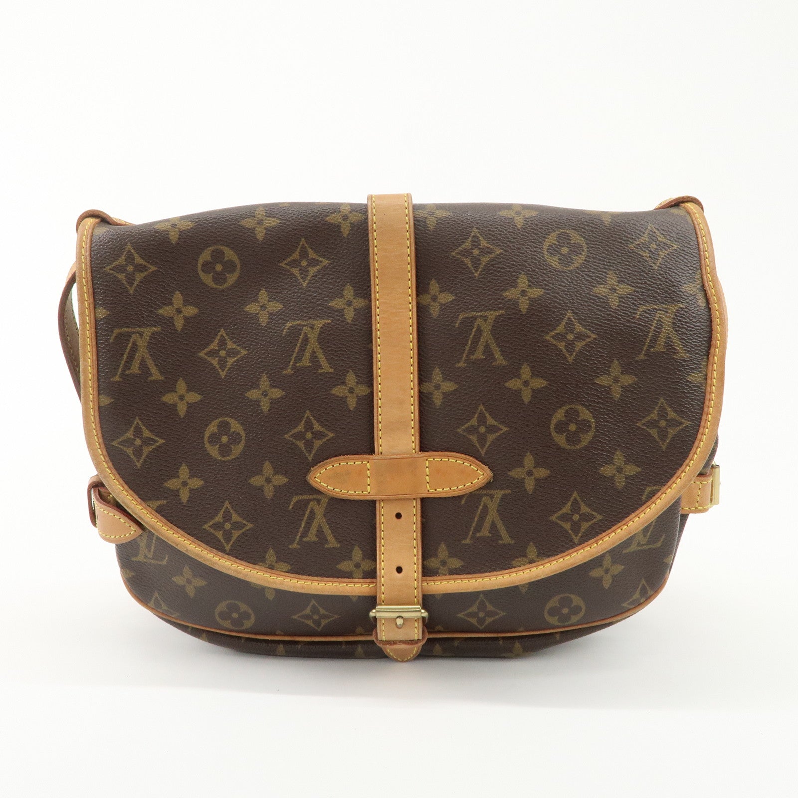 Louis Vuitton Monogram Saumur 30 Crossbody Bag Brown M42256 Used