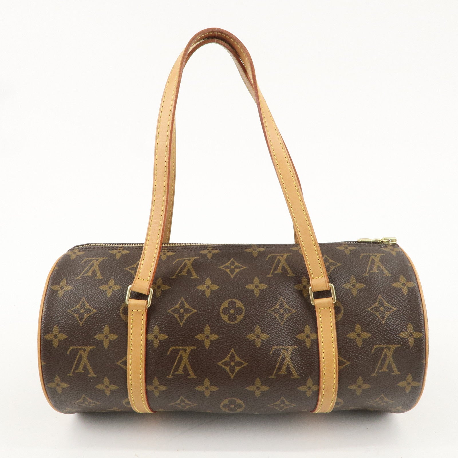 Louis Vuitton Monogram Papillon 30 Hand Bag 
Pouch Brown M51385