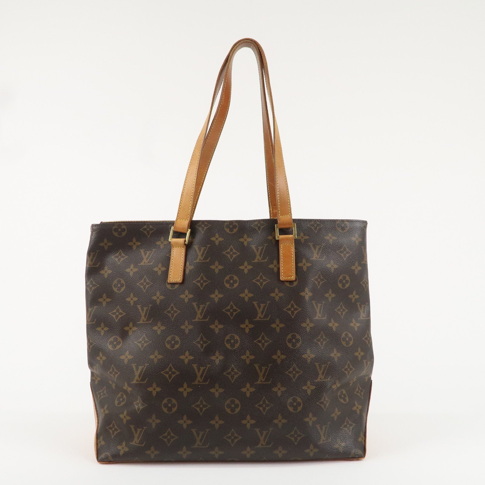 Louis Vuitton Monogram Cabas Mezzo Tote Bag Brown M51151