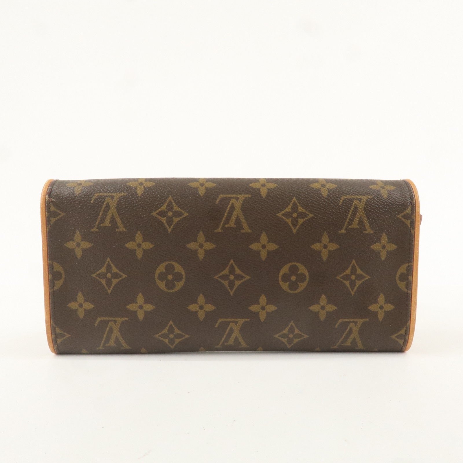 Louis Vuitton Monogram Pochette Twin GM 2Way Bag Brown M51852