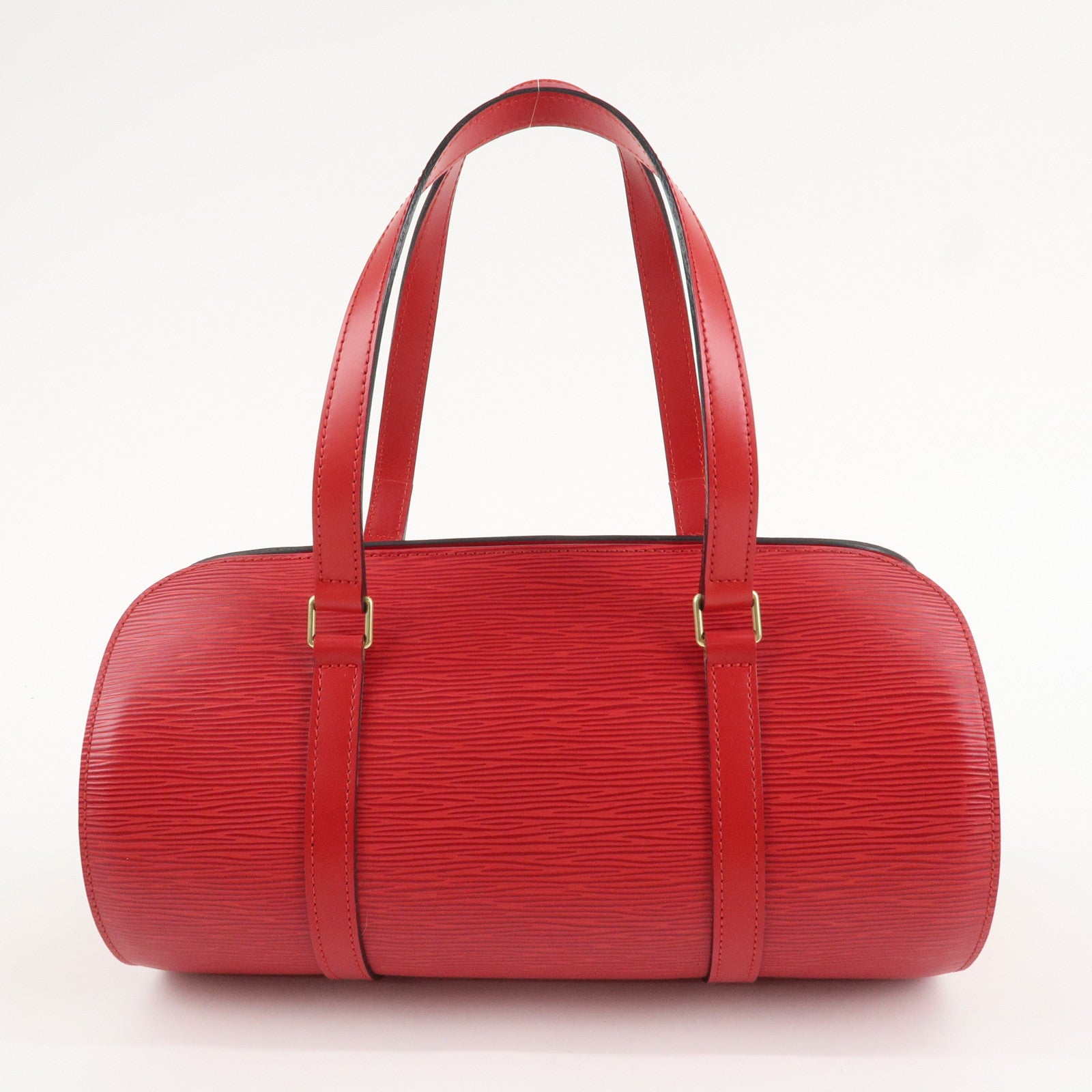 Louis Vuitton Epi Soufflot Hand Bag Castillian Red M52227 Used