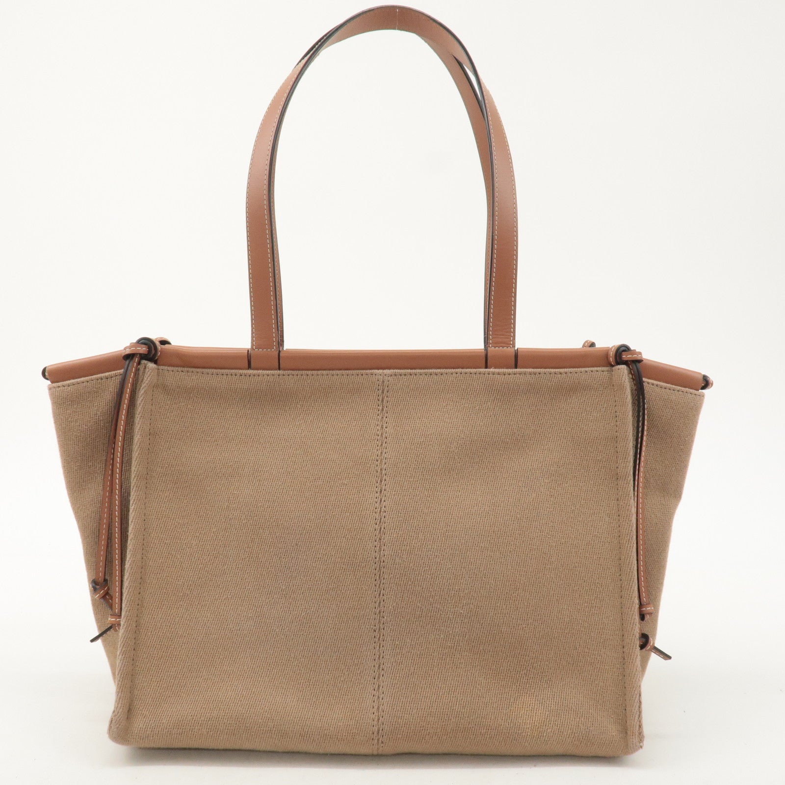 LOEWE Canvas Leather Cushion Tote Small 330.02AA93