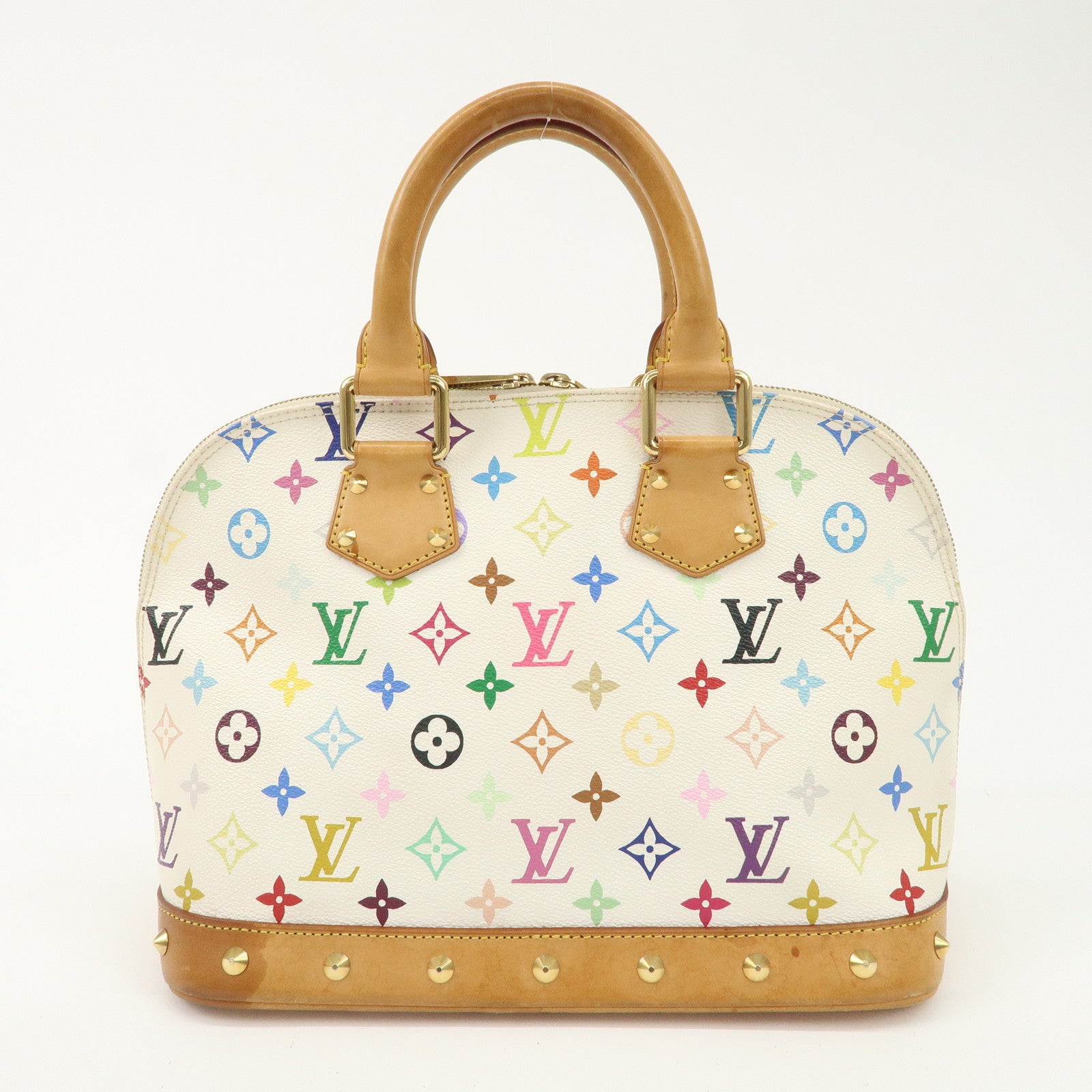 Louis Vuitton Monogram Multicolor Alma PM Hand Bag Blanc M92647