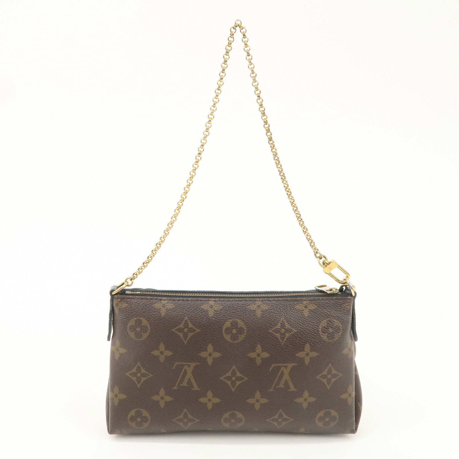 Louis Vuitton Monogram Pallas Clutch 2Way Shoulder Bag Noir M41639