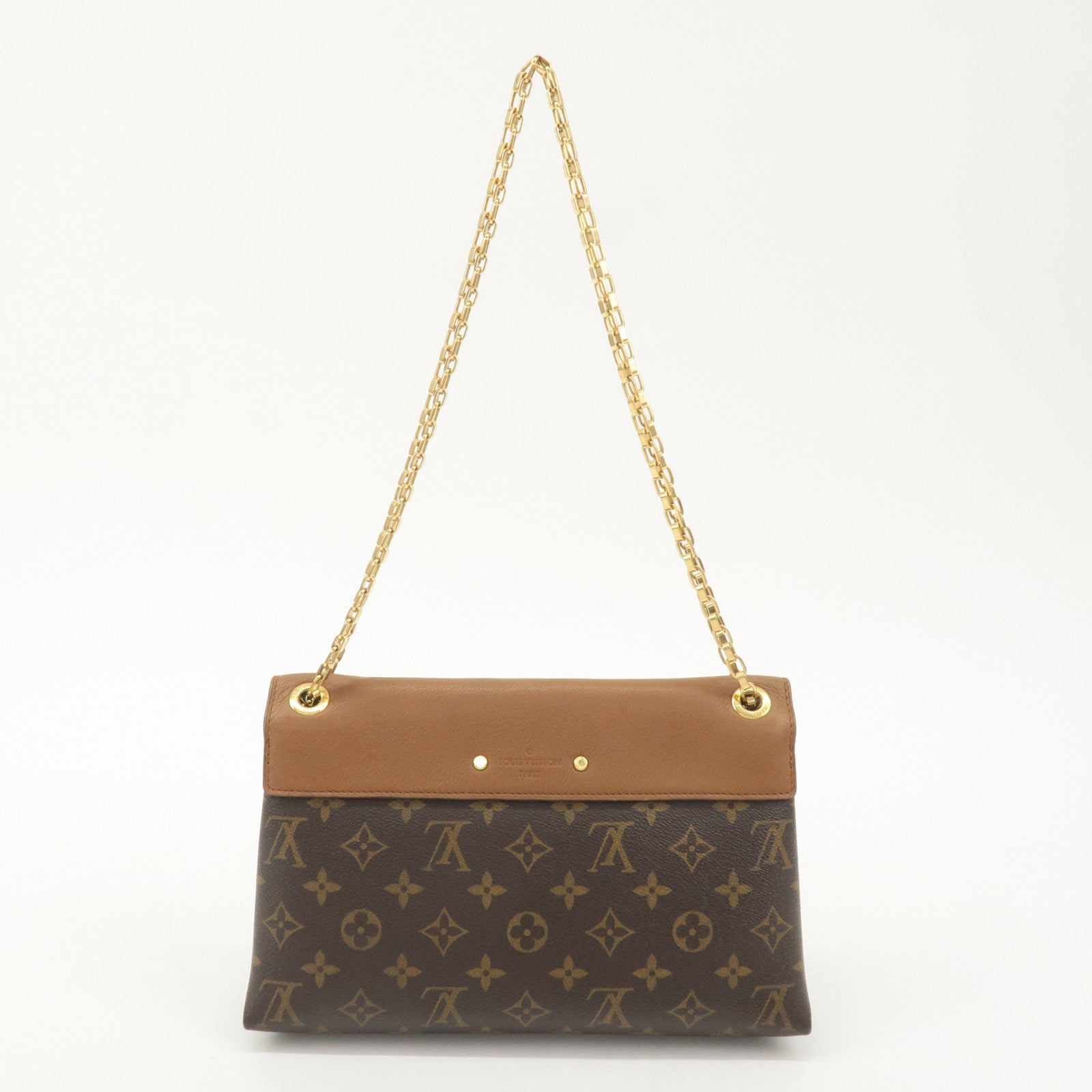 Louis Vuitton Monogram Pallas Chain Shoulder Bag Havane M41203