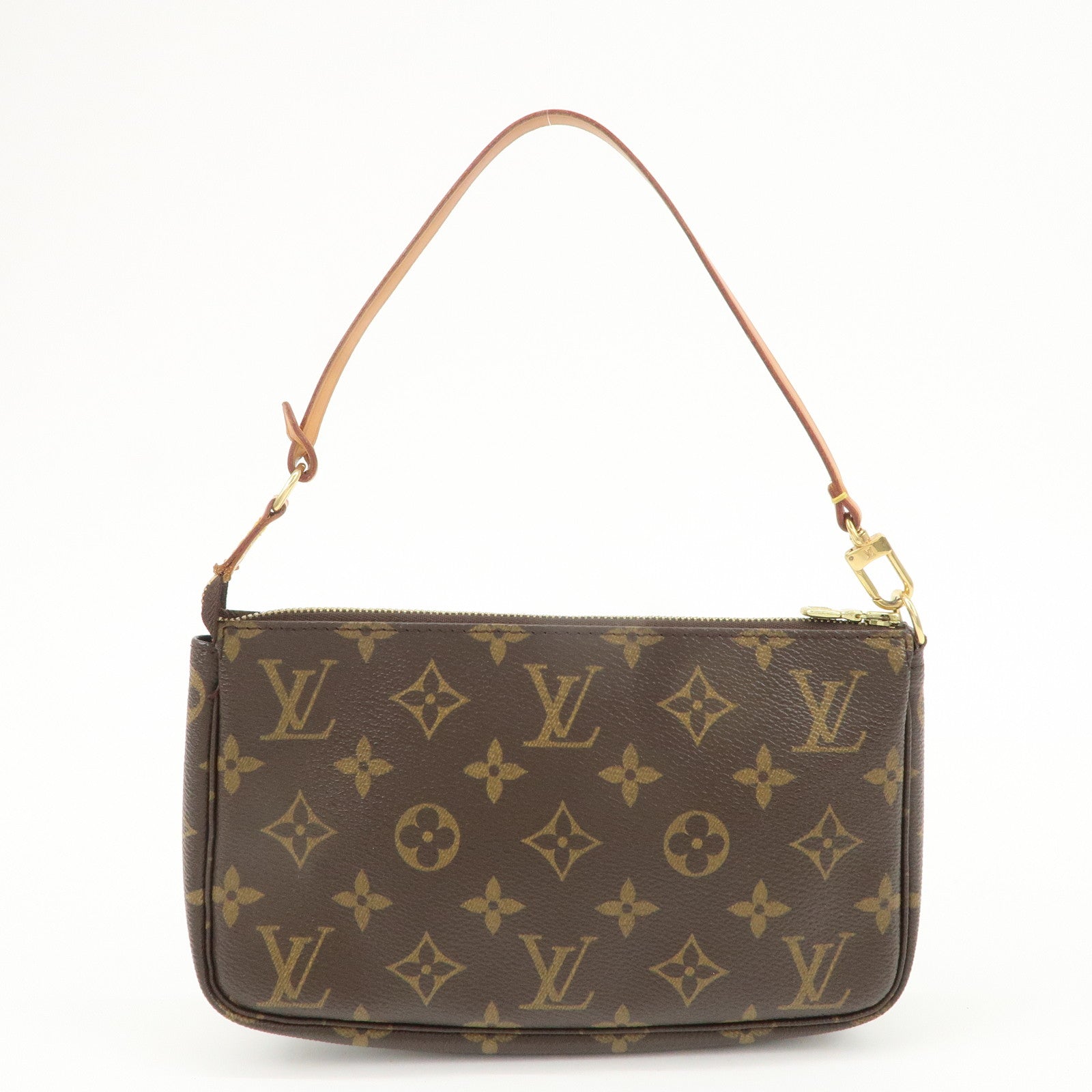 Louis Vuitton Monogram Pochette Accessoires Pouch Hand Bag  M51980 Used