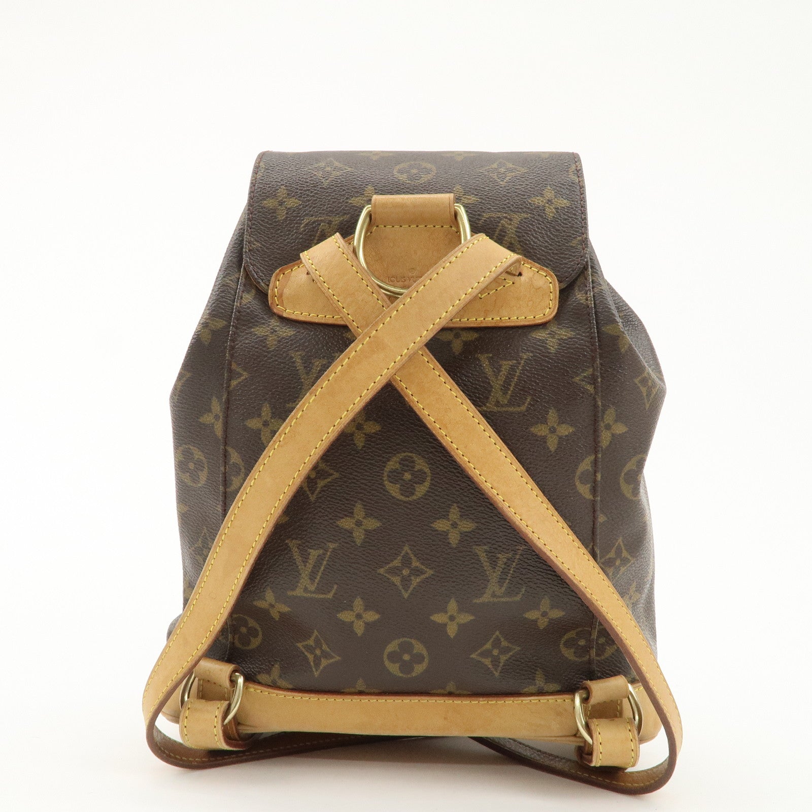 Louis Vuitton Monogram Montsouris MM Back Pack Bag M51136 Used