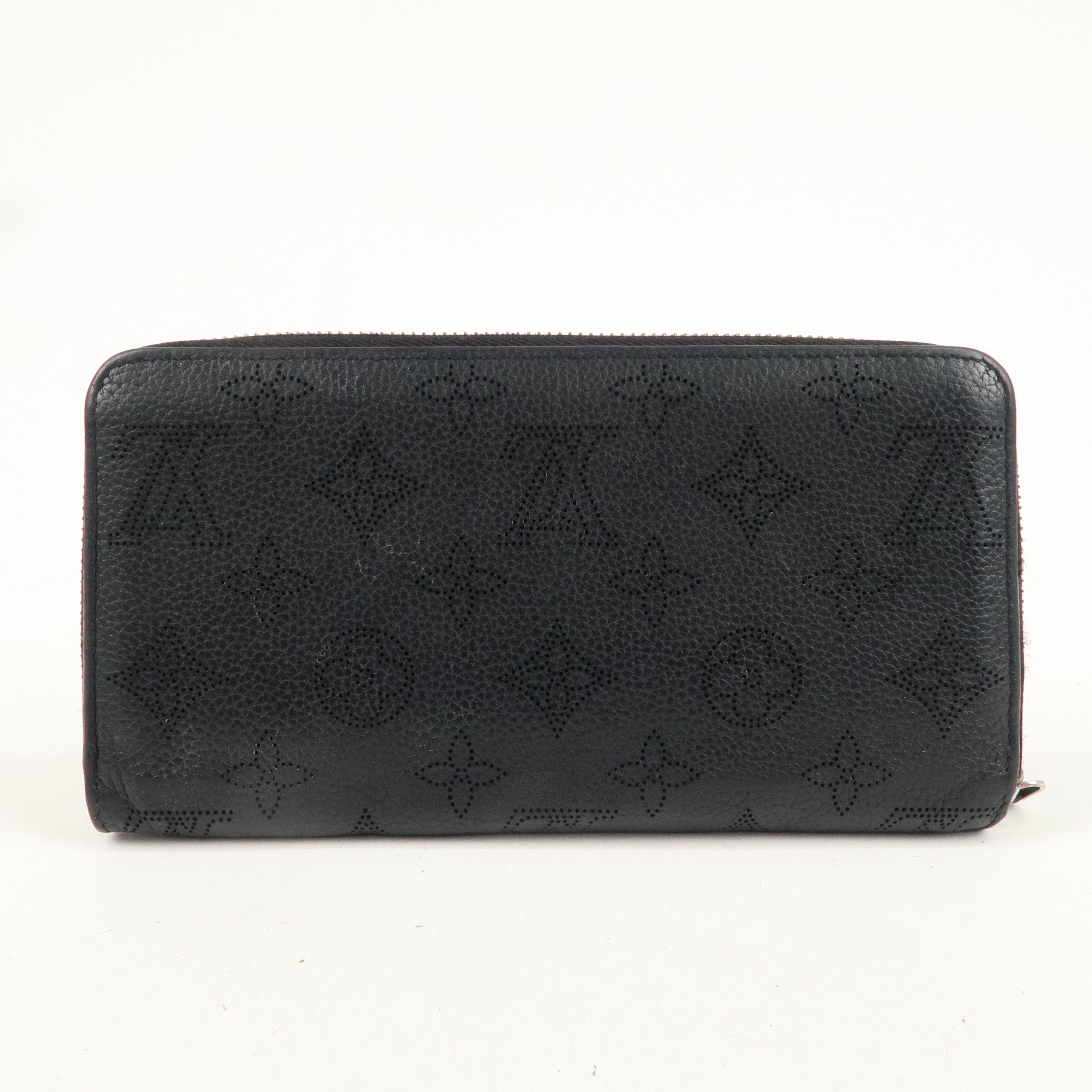 Louis Vuitton Monogram Mahina Zippy Wallet Noir M61867