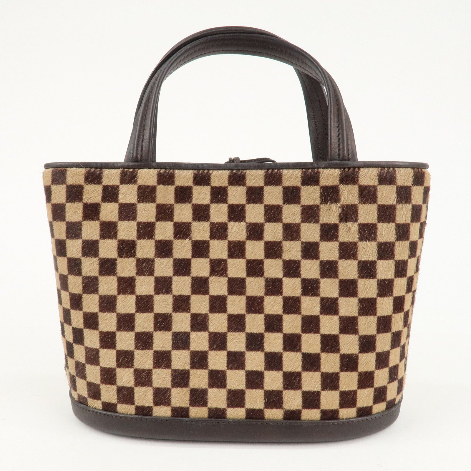 Louis Vuitton Damier Sauvage Impala Hand Bag Beige Brown M92133 Used