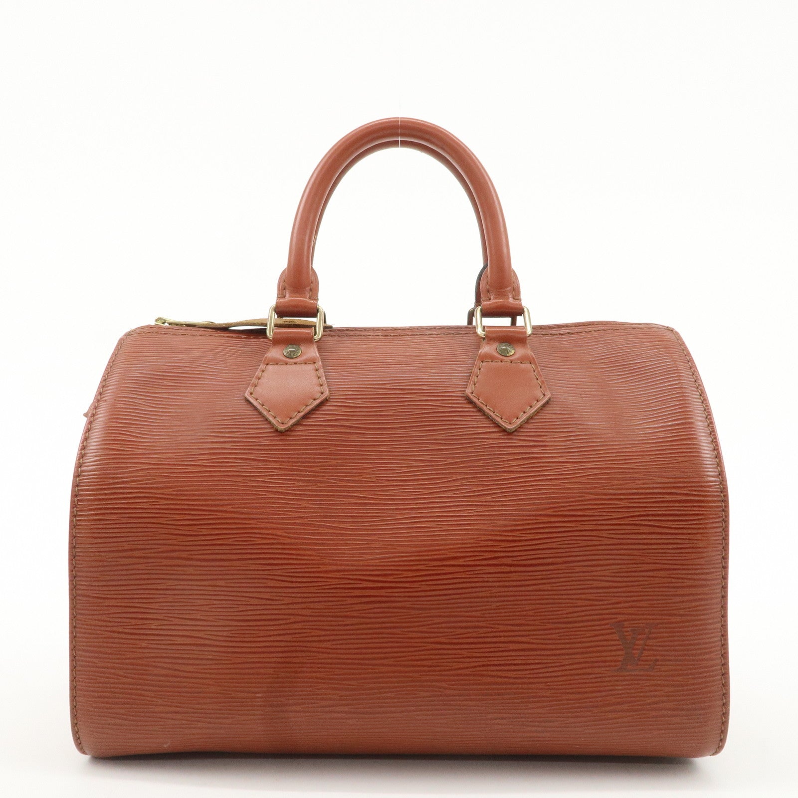 Louis Vuitton Epi Speedy 25 Hand Boston Bag Kenya Brown M43013 Used