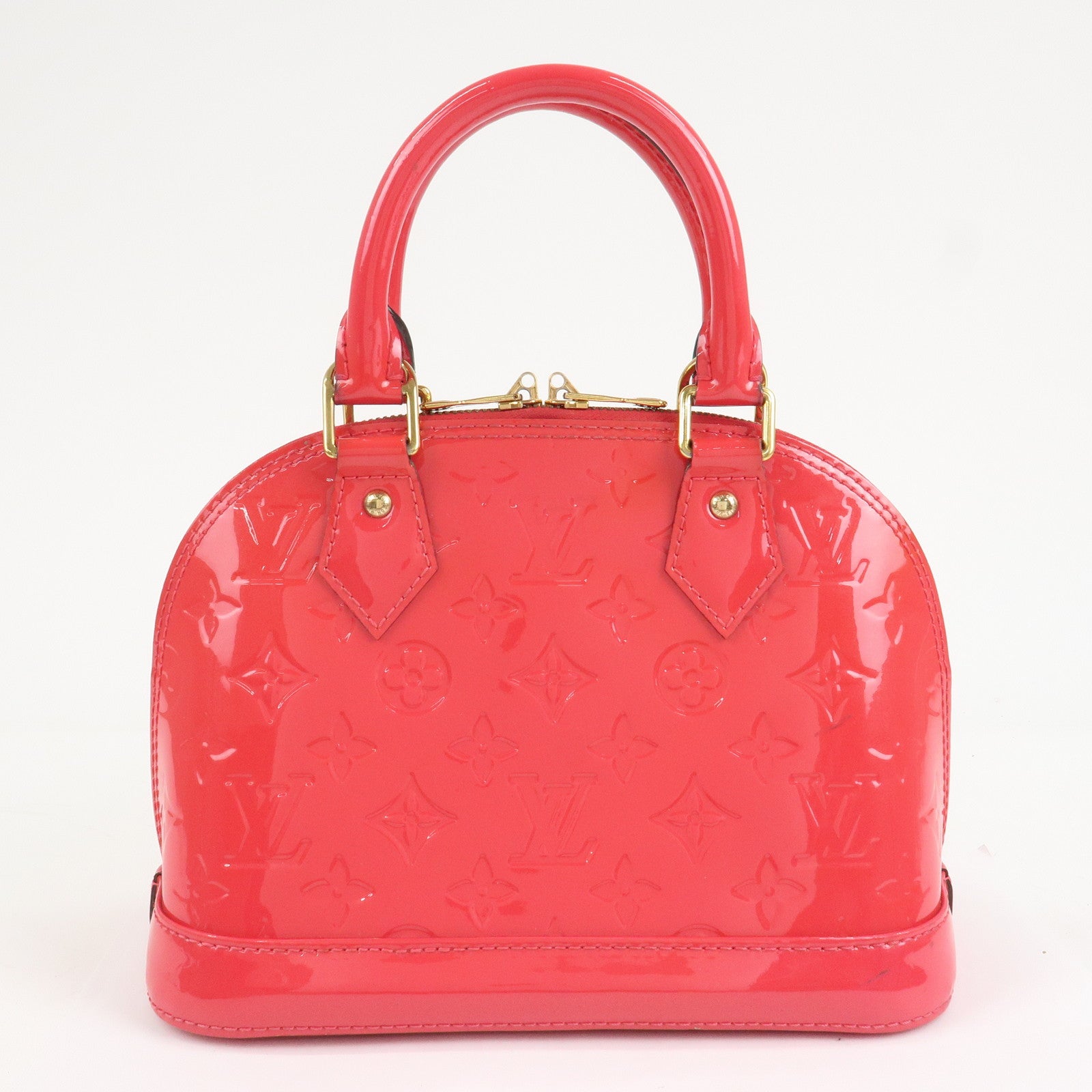 Louis Vuitton Monogram Vernis Alma BB 2Way Bag Rose Indien M91771 Used