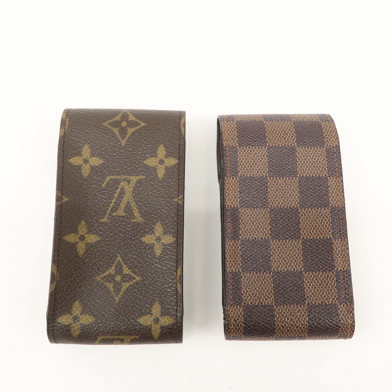 Louis Vuitton Set of 2 Cigarette Case Monogram Damier M63024 Used