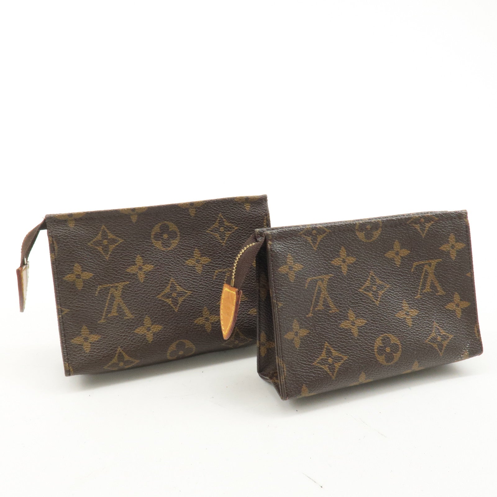 Louis Vuitton Monogram Set of 2 Poche Toilette 15 Pouch M47546