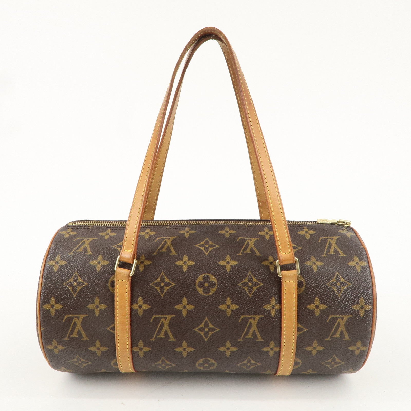 Louis Vuitton Monogram Papillon 30 Hand Bag Brown M51385