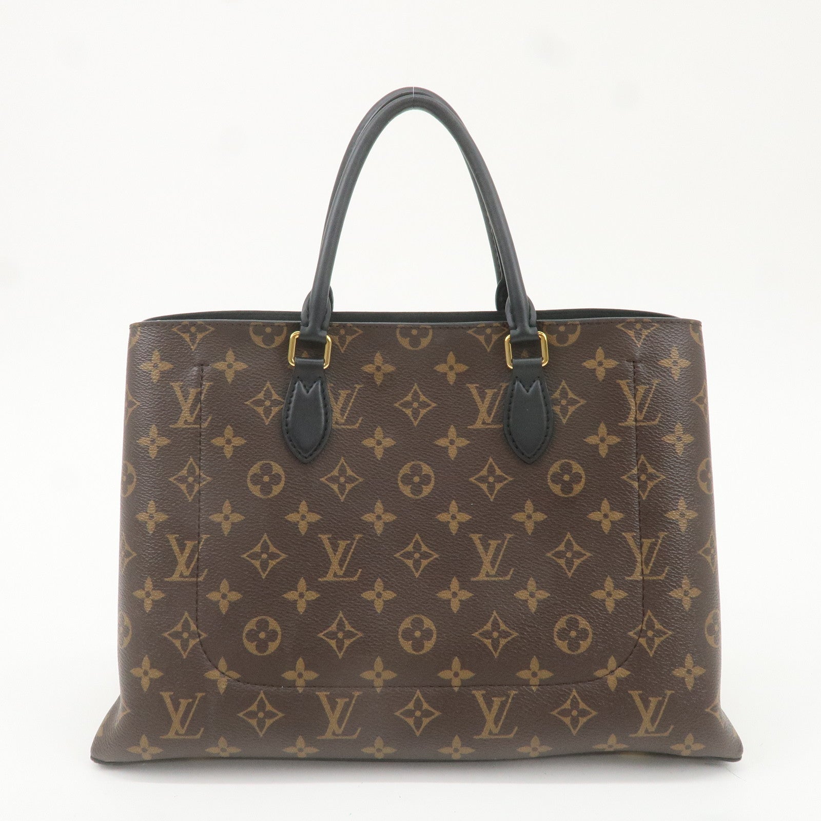 Louis Vuitton Monogram Flower Tote 2Way Hand Bag Noir M43550