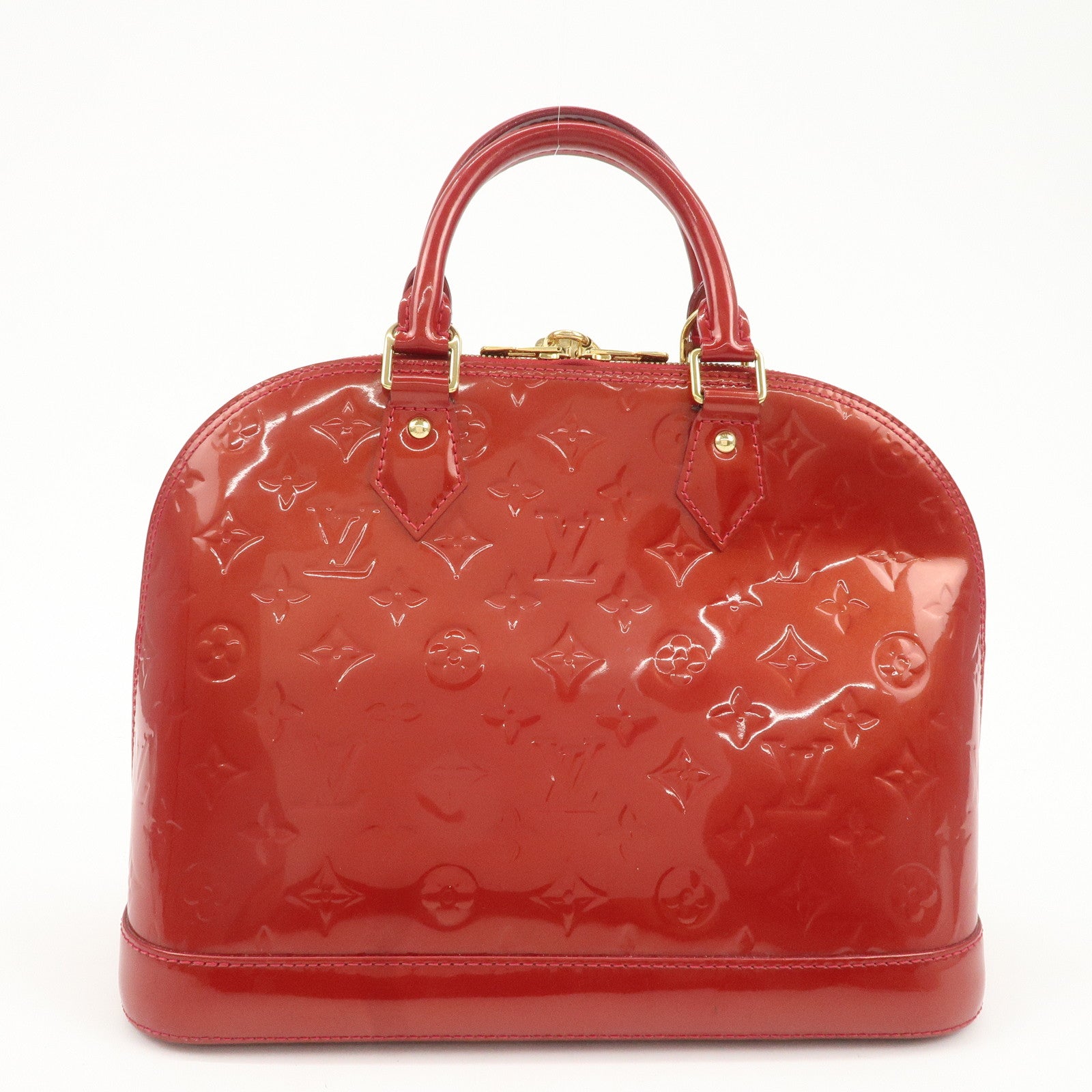 Louis Vuitton Monogram Vernis Alma PM Bag Pomme d
Amour M90096