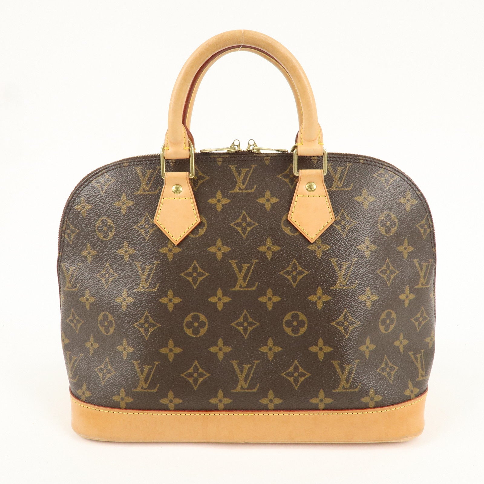 Louis Vuitton Monogram Alma Hand Bag Brown M51130