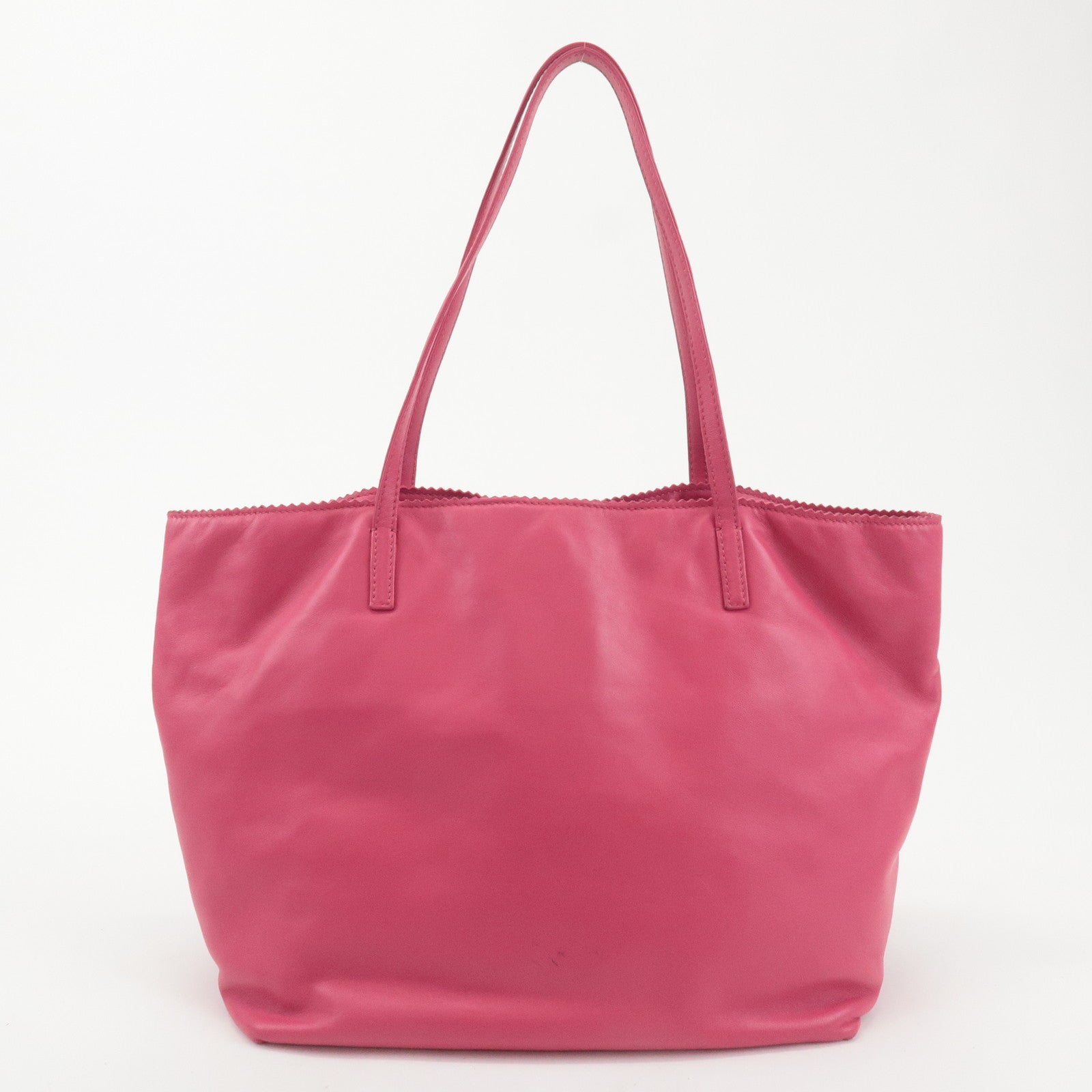 LOEWE Leather Tote Bag Shoulder Bag Pink