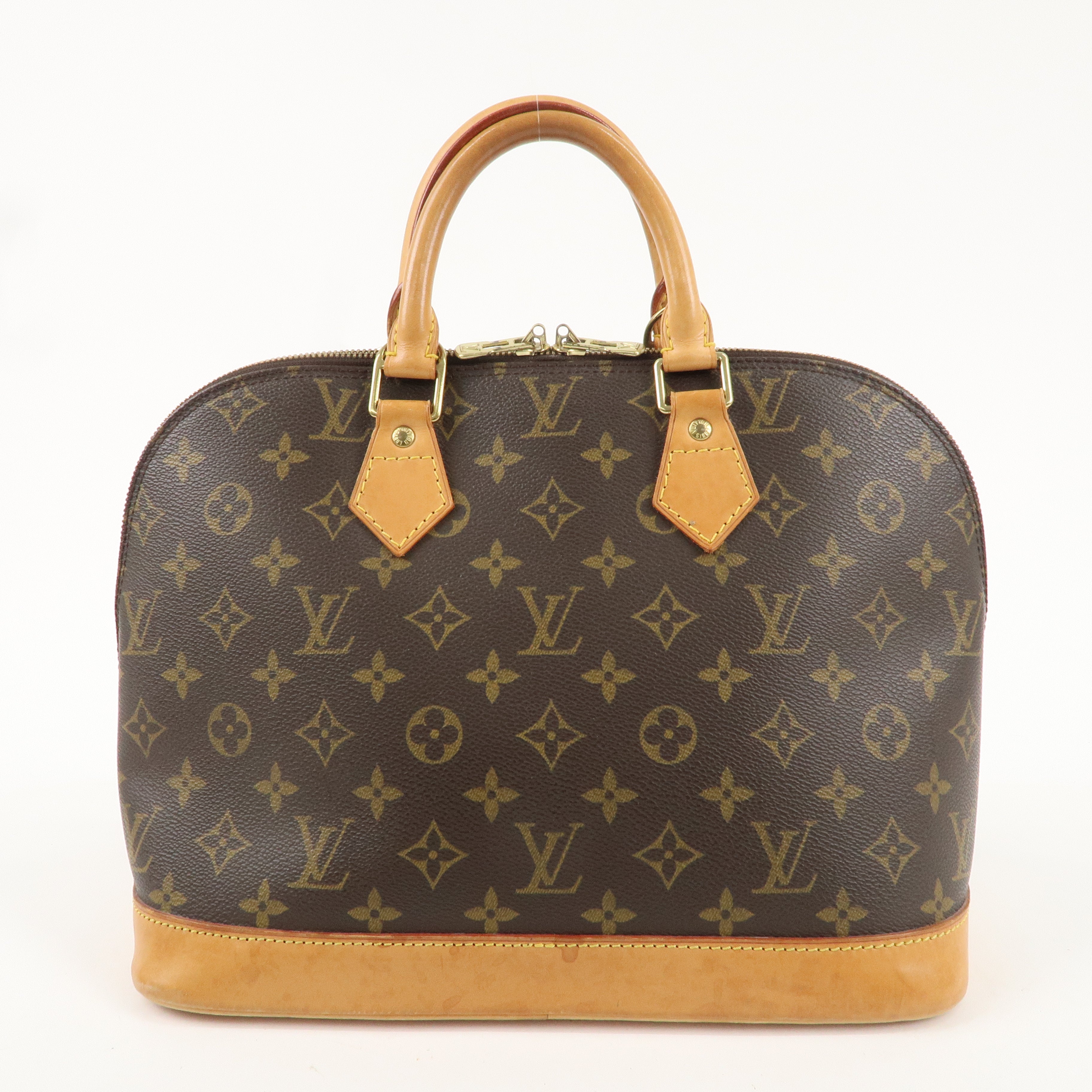 Louis Vuitton Monogram Alma Hand Bag Brown M51130