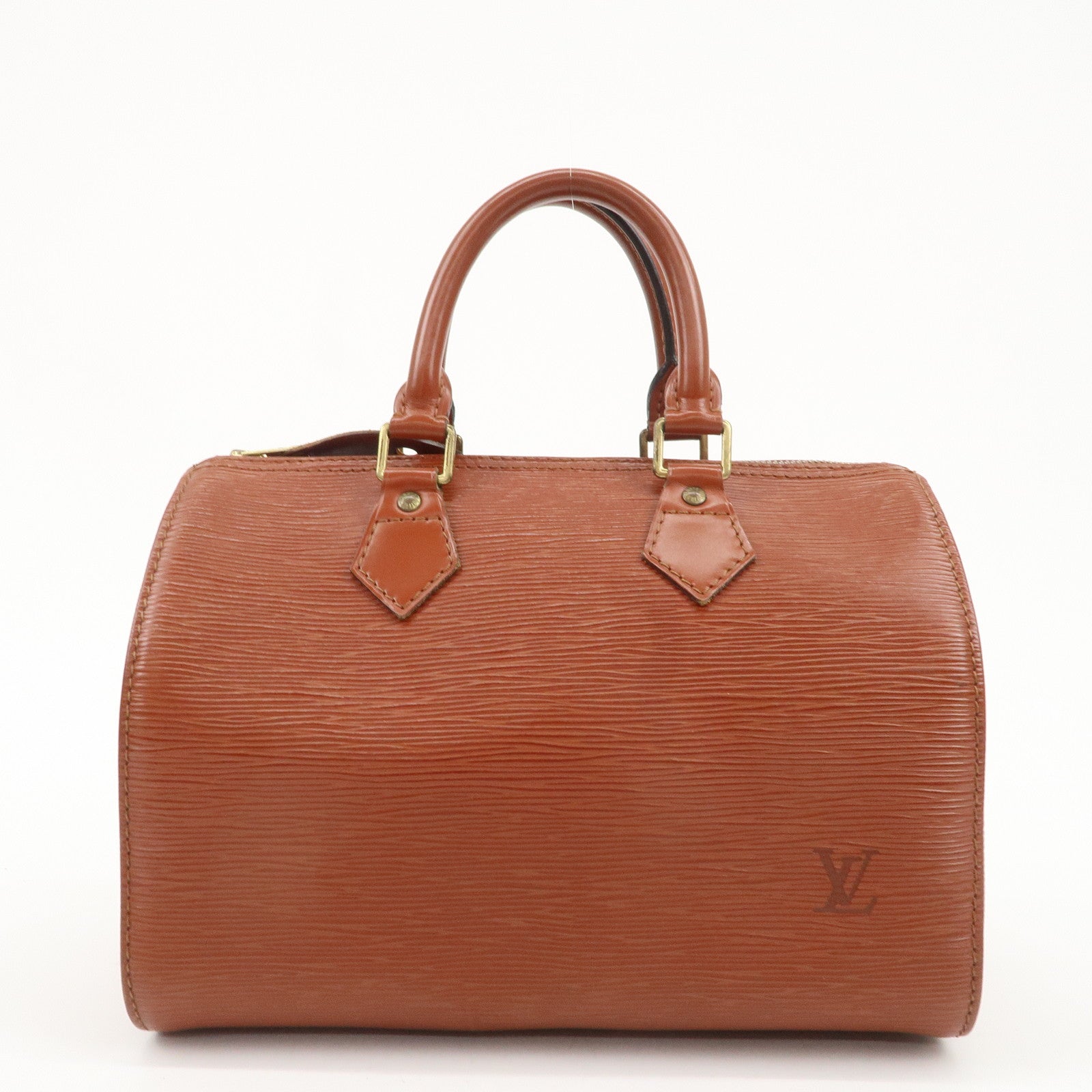 Louis Vuitton Epi Speedy 25 Hand Boston Bag Kenya Brown M43013 Used