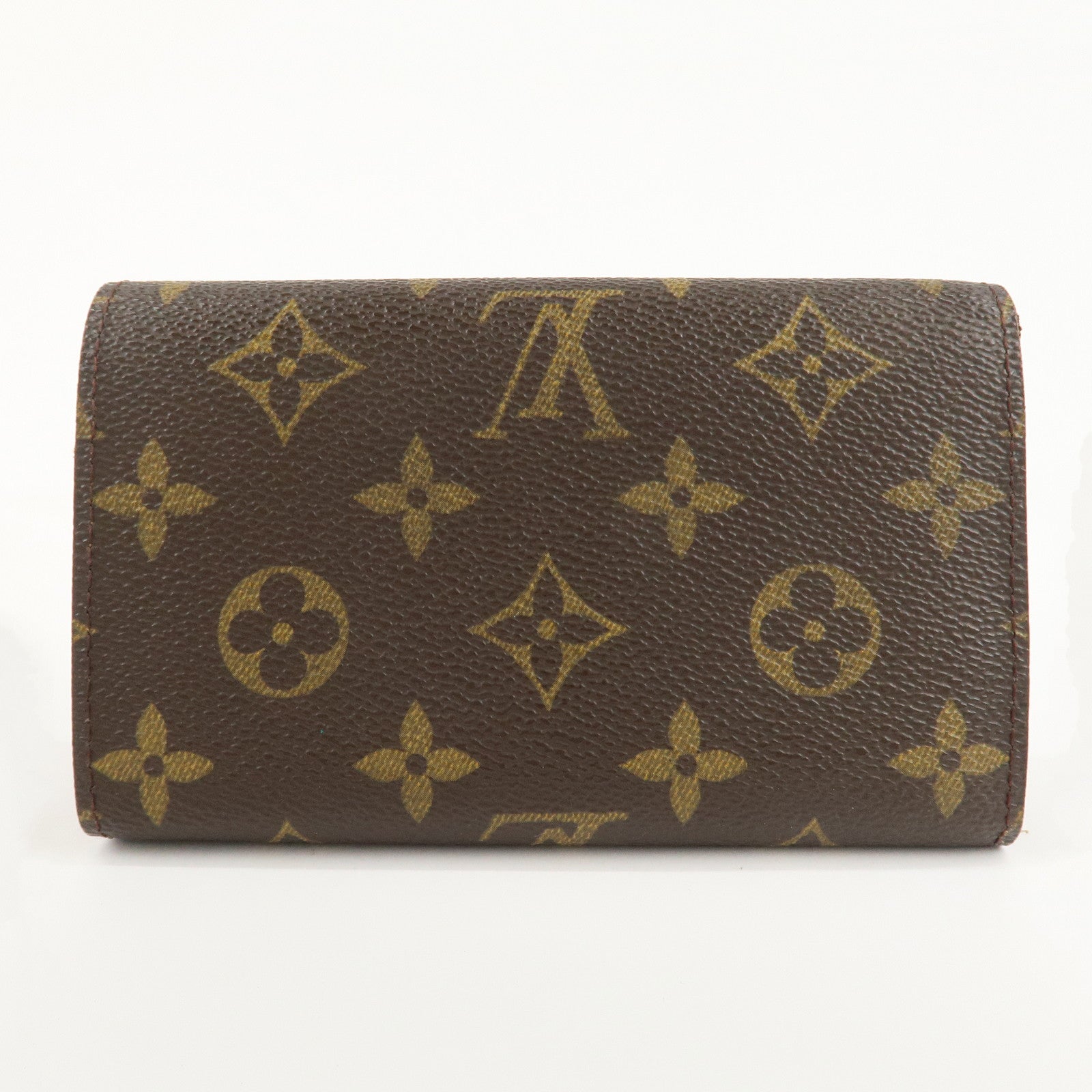 Louis Vuitton Monogram Porte Monnaie Billets Tresor Wallet M61730 Used